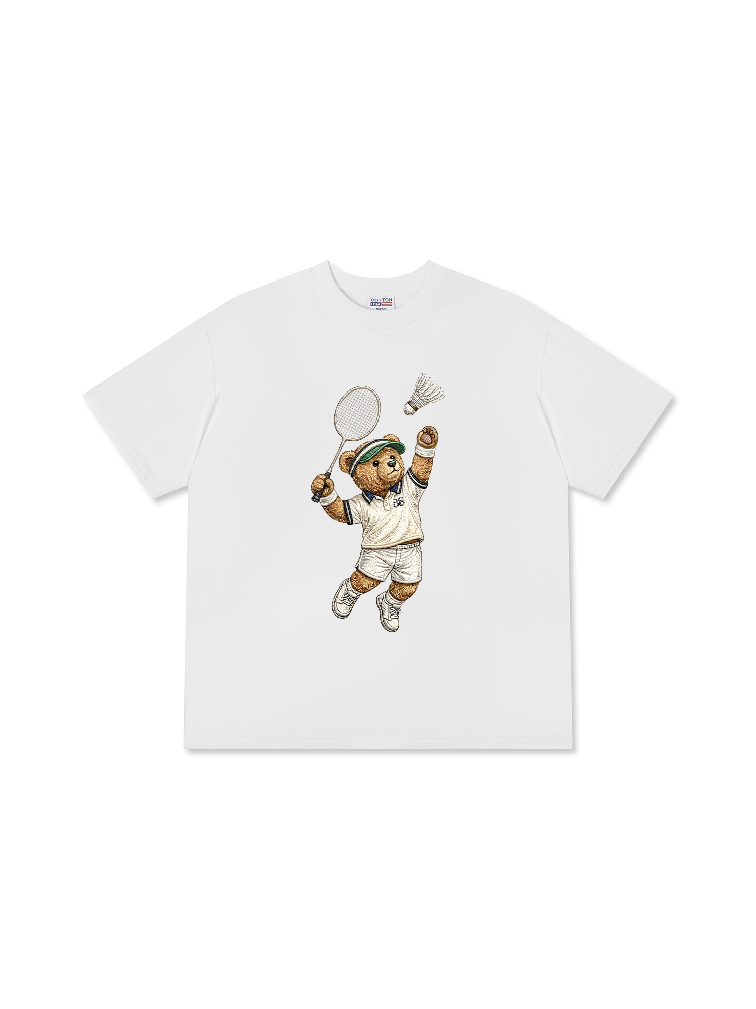 Áo Thun Relaxed Fit Badminton Teddy 88