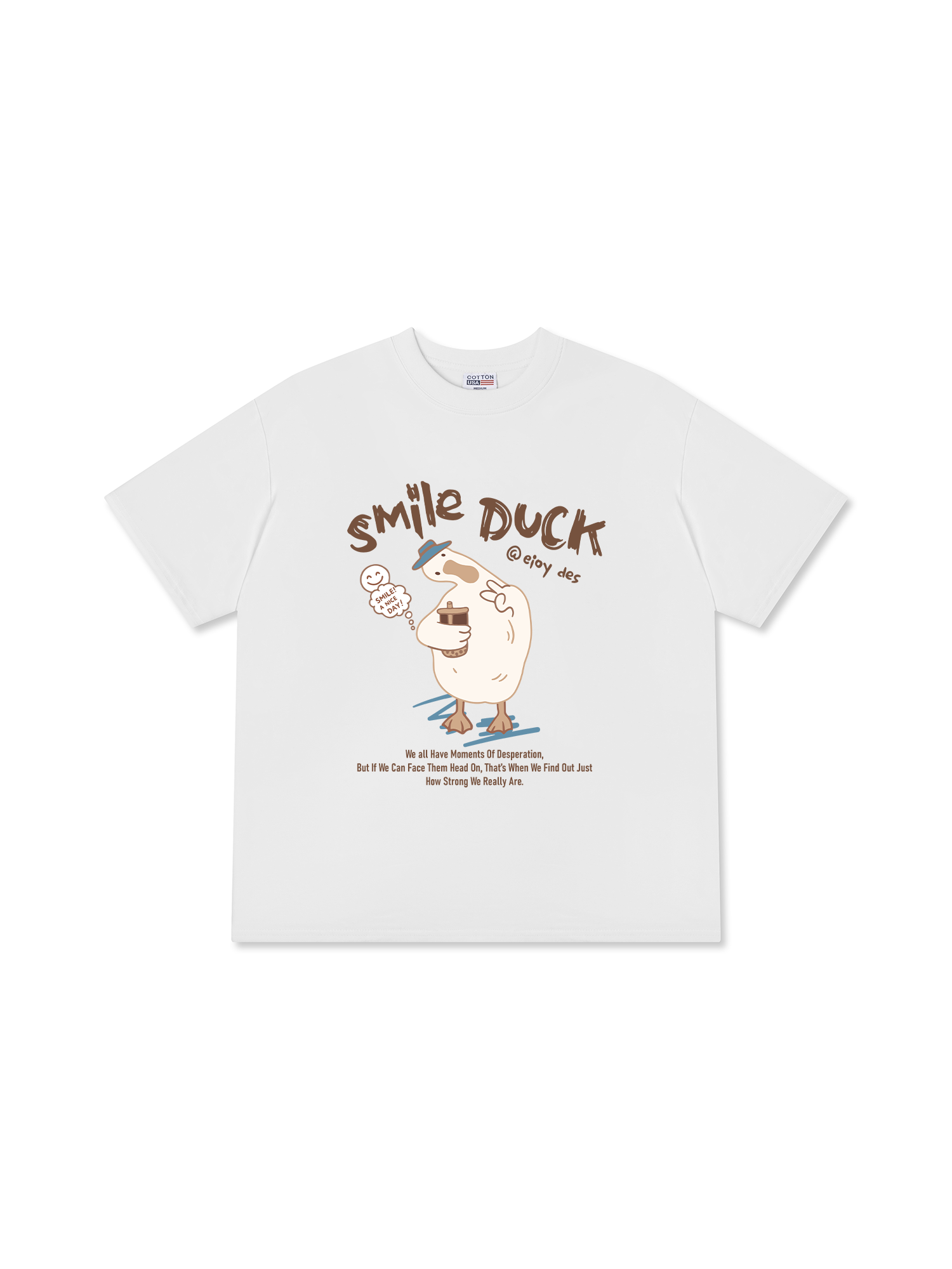 Áo Thun Relaxed Fit Farm Smile Duck