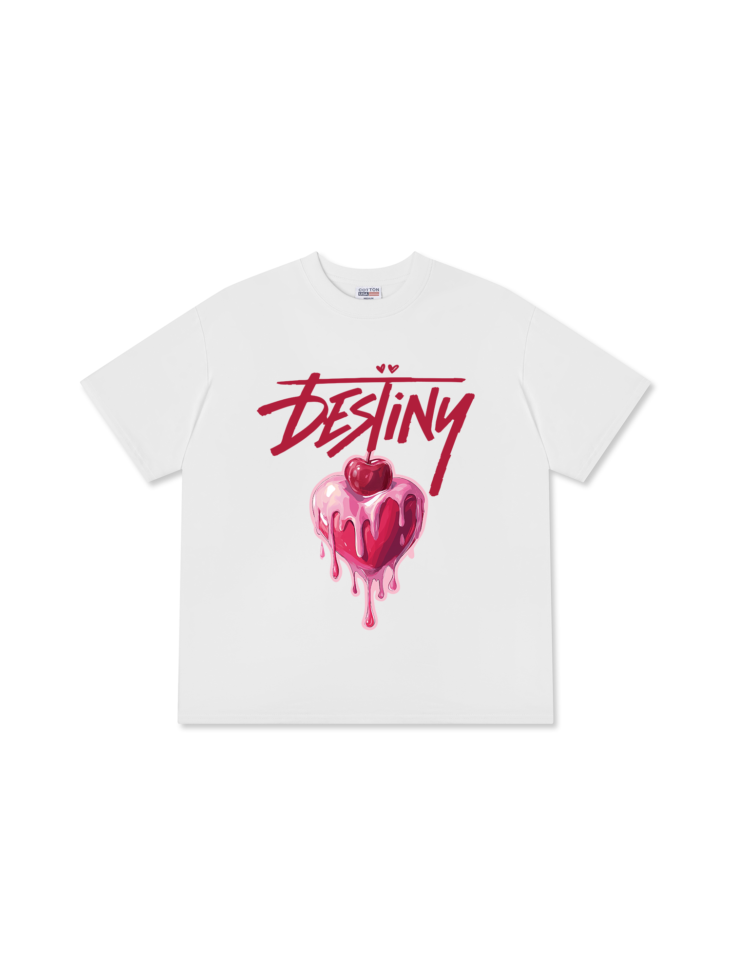 Áo Thun Relaxed Fit Destiny Cherry Heart