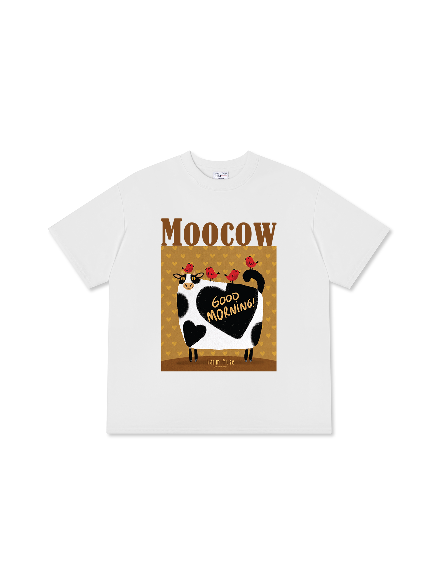 Áo Thun Relaxed Fit Farm Moocow Good Morning