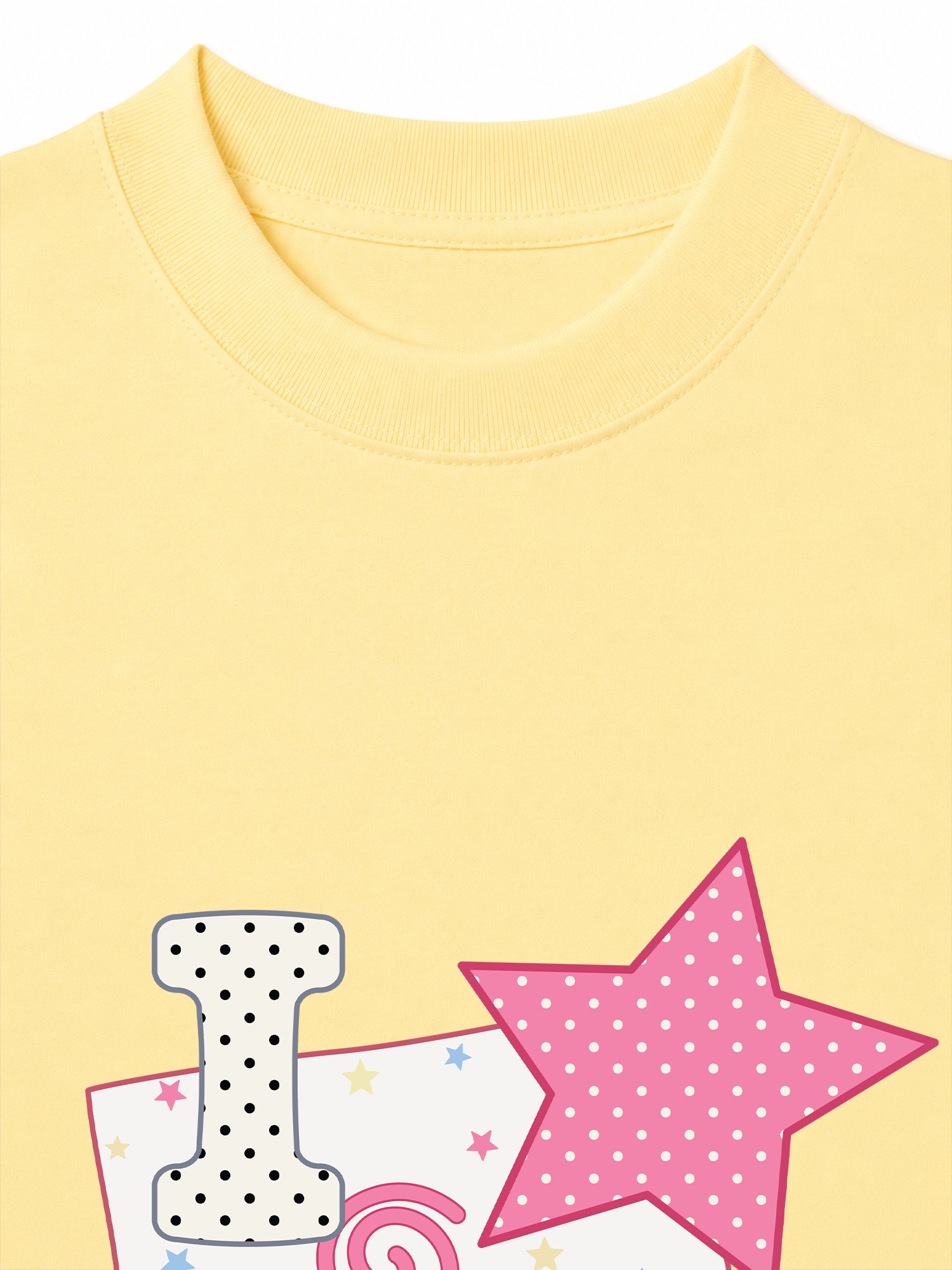 Áo Thun Relaxed Fit Dotty Mood Pink Star Candy