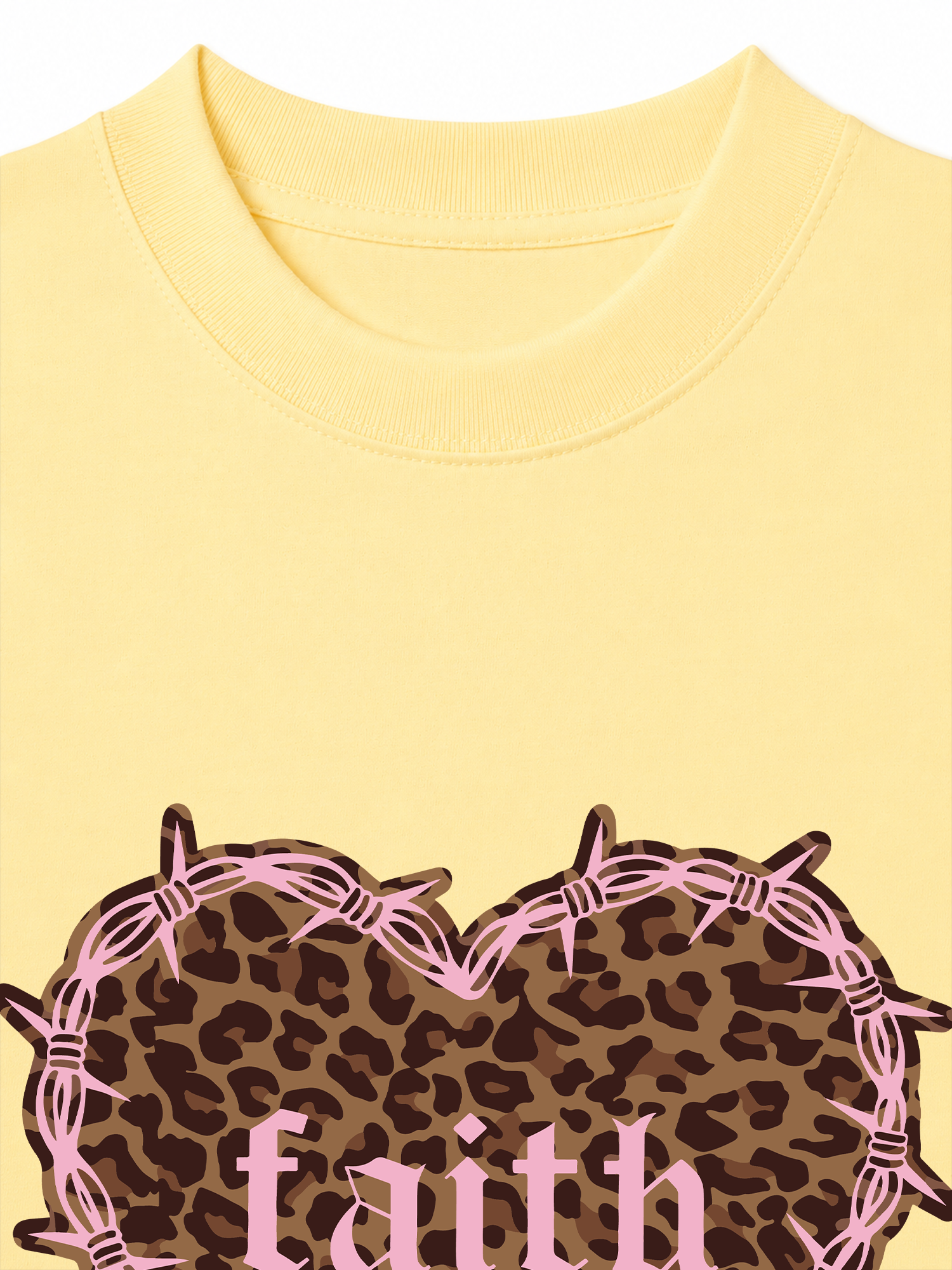 Áo Thun Relaxed Fit Urban Leopard Faith Heart