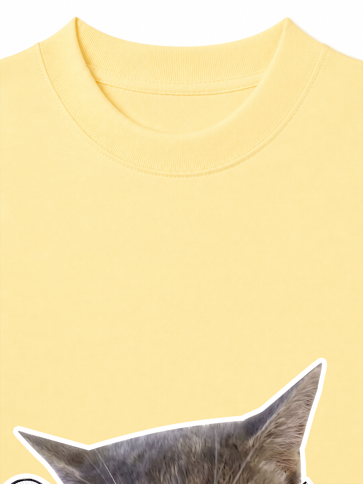 Áo Thun Relaxed Fit Badminton Cute Cat