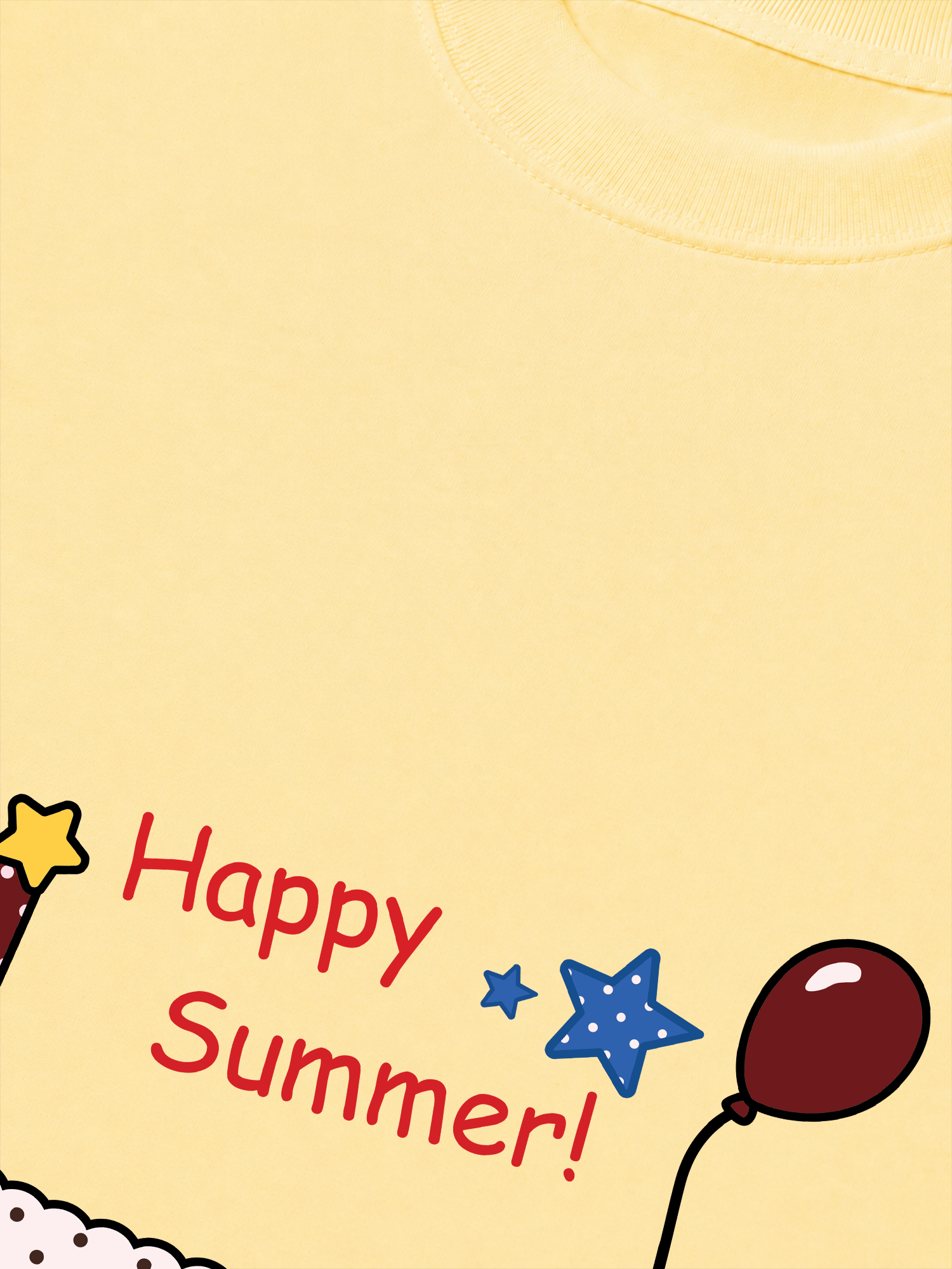 Áo Thun Relaxed Fit Dotty Mood Happy Summer Dog