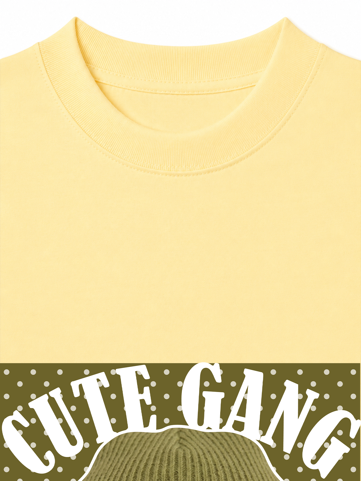 Áo Thun Relaxed Fit Cute Gang Green Dotty