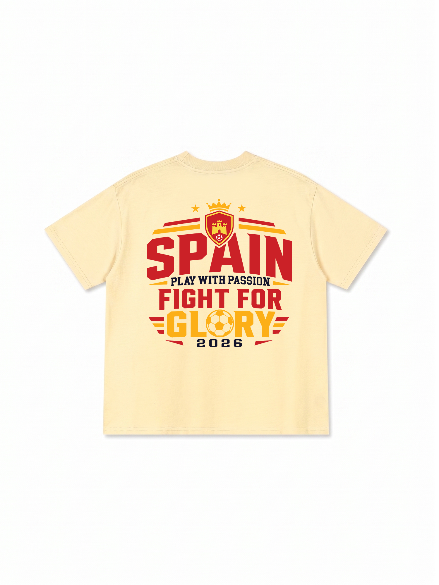 Áo Thun Relaxed Fit Soccer Spain Play With Pasion