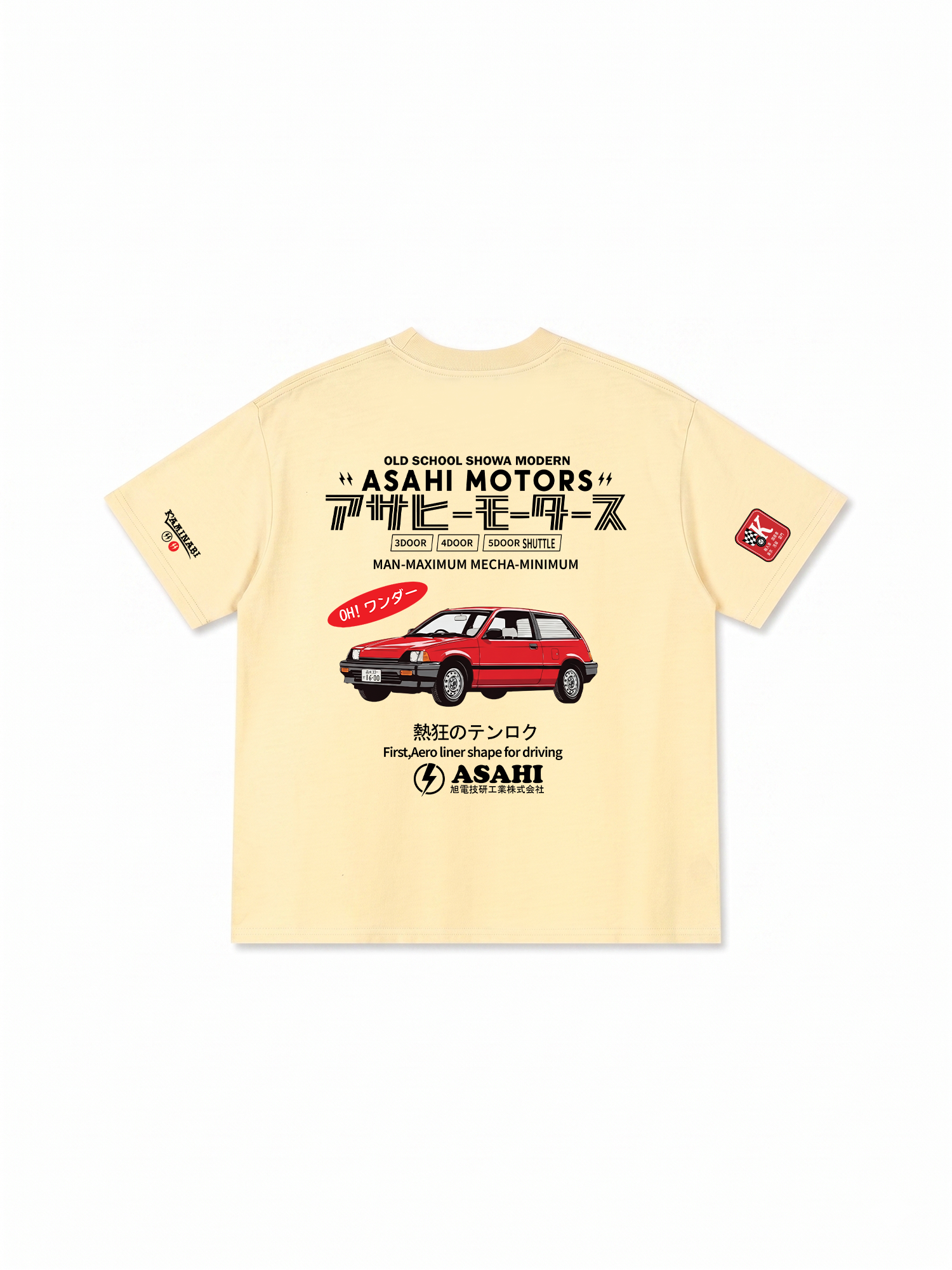 Áo Thun Relaxed Fit JDM Car Asahi Motors