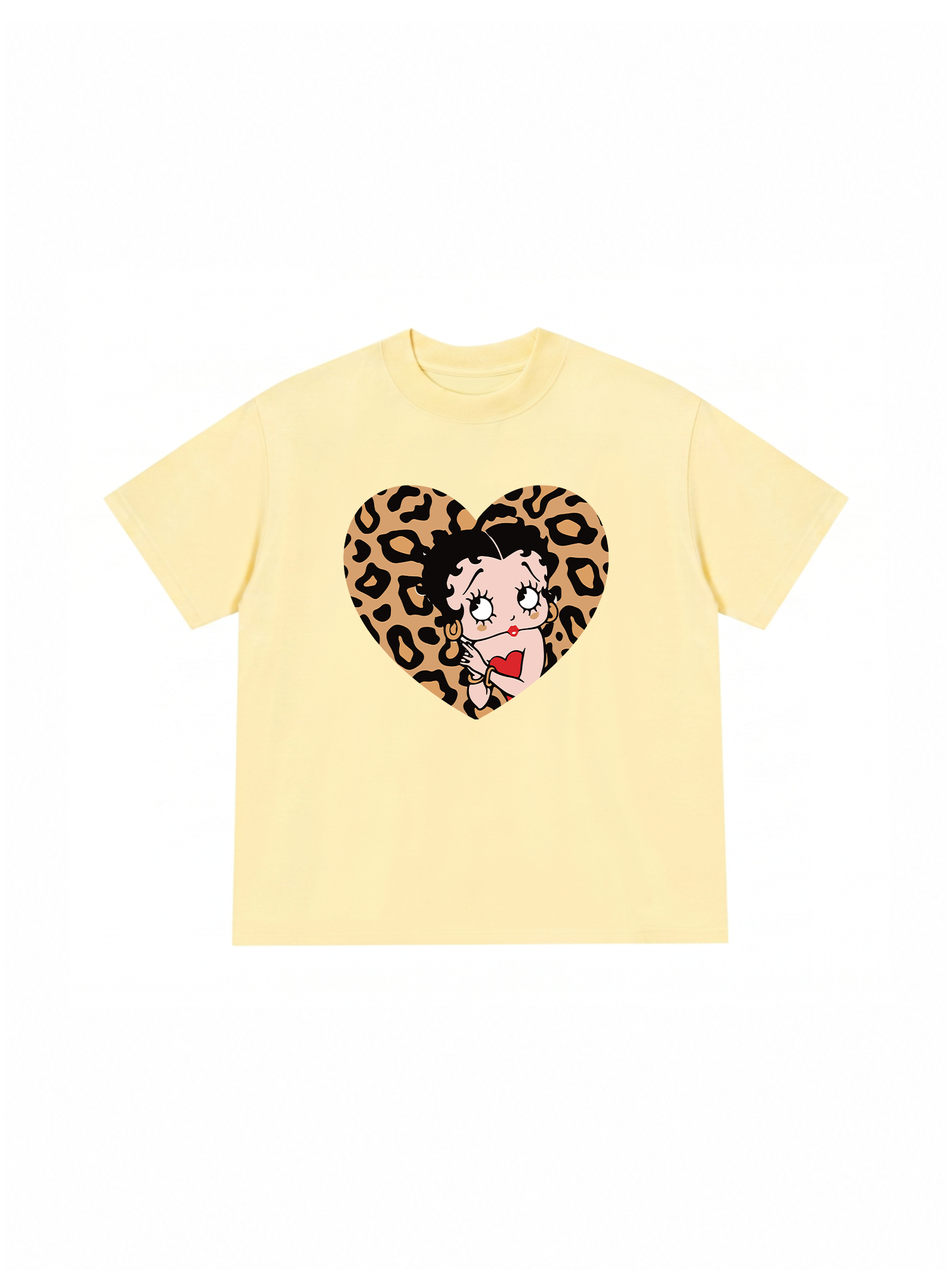 Áo Thun Relaxed Fit Urban Leopard Betty Cheetah Heart