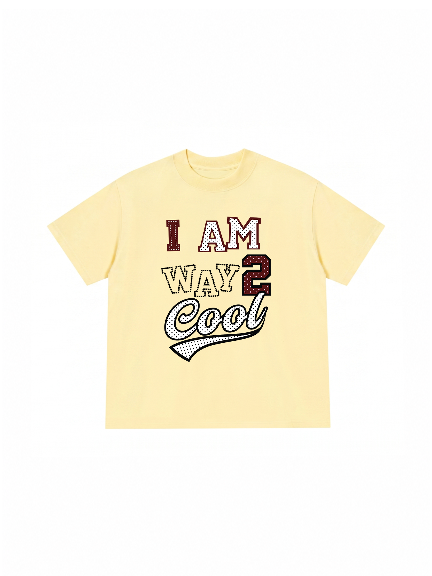 Áo Thun Relaxed Fit Dotty Mood I Am Way 2 Cool
