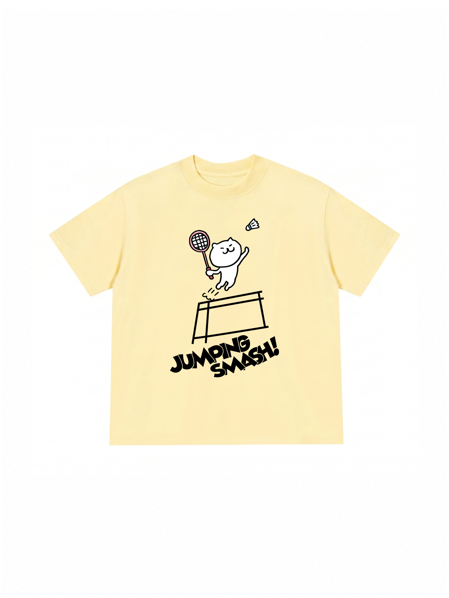 Áo Thun Relaxed Fit Badminton Jumping Smash