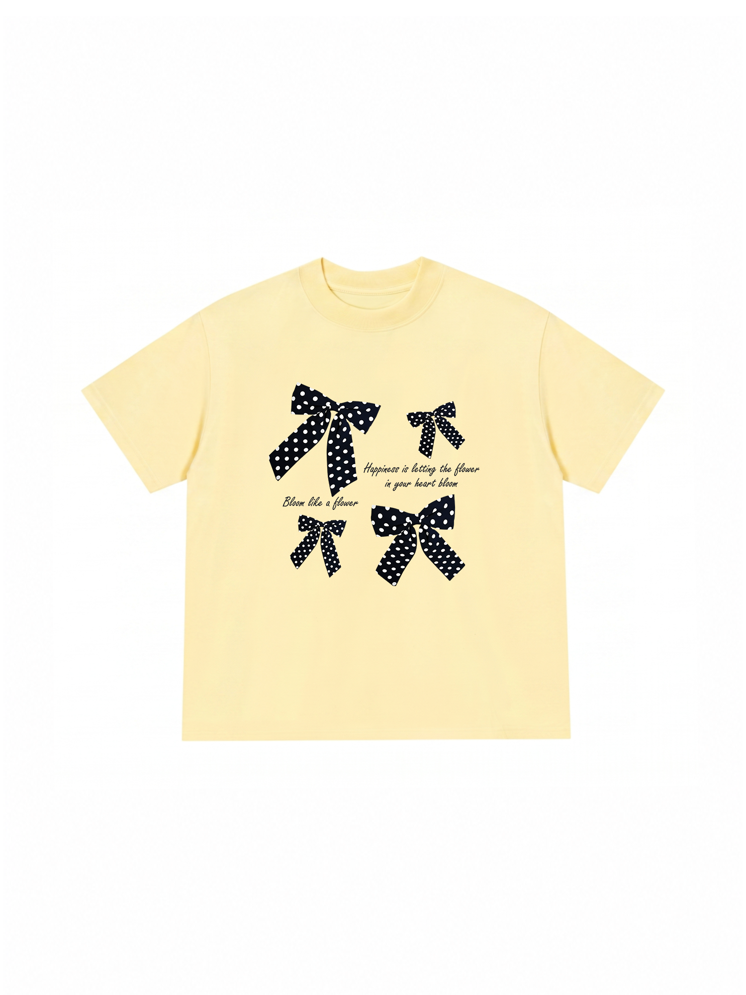Áo Thun Relaxed Fit Dotty Mood Lovely Bloom Ribbon