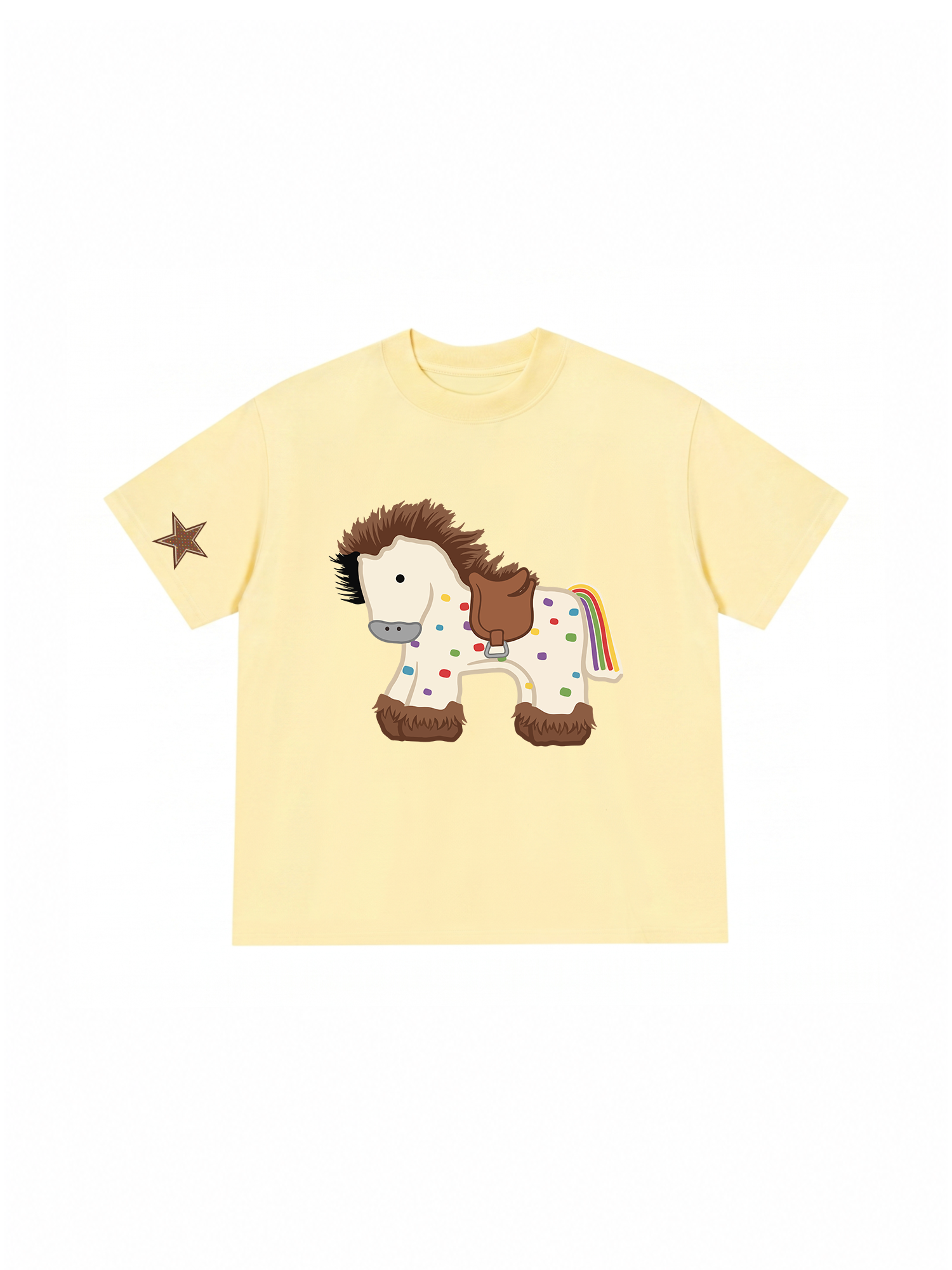 Áo Thun Relaxed Fit Dotty Mood Rainbow Tail Pony