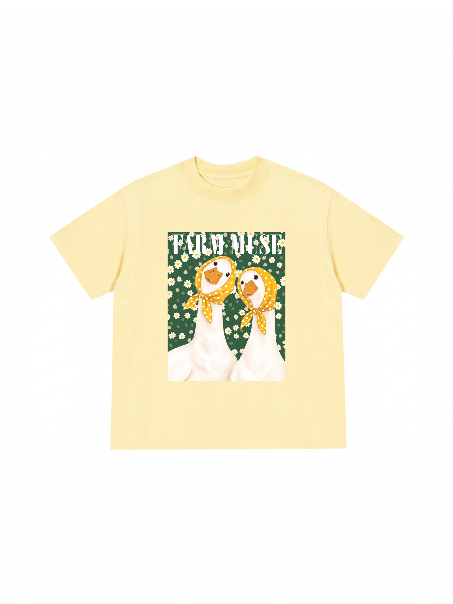 Áo Thun Relaxed Fit Farm Muse Duck Couple