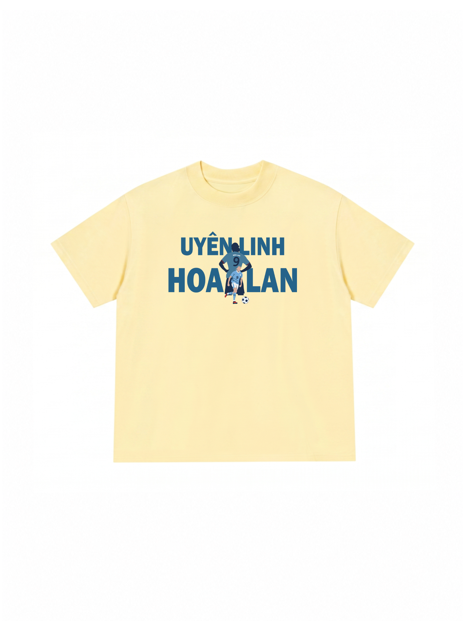 Áo Thun Relaxed Fit Soccer Uyên Linh Hoa Lan