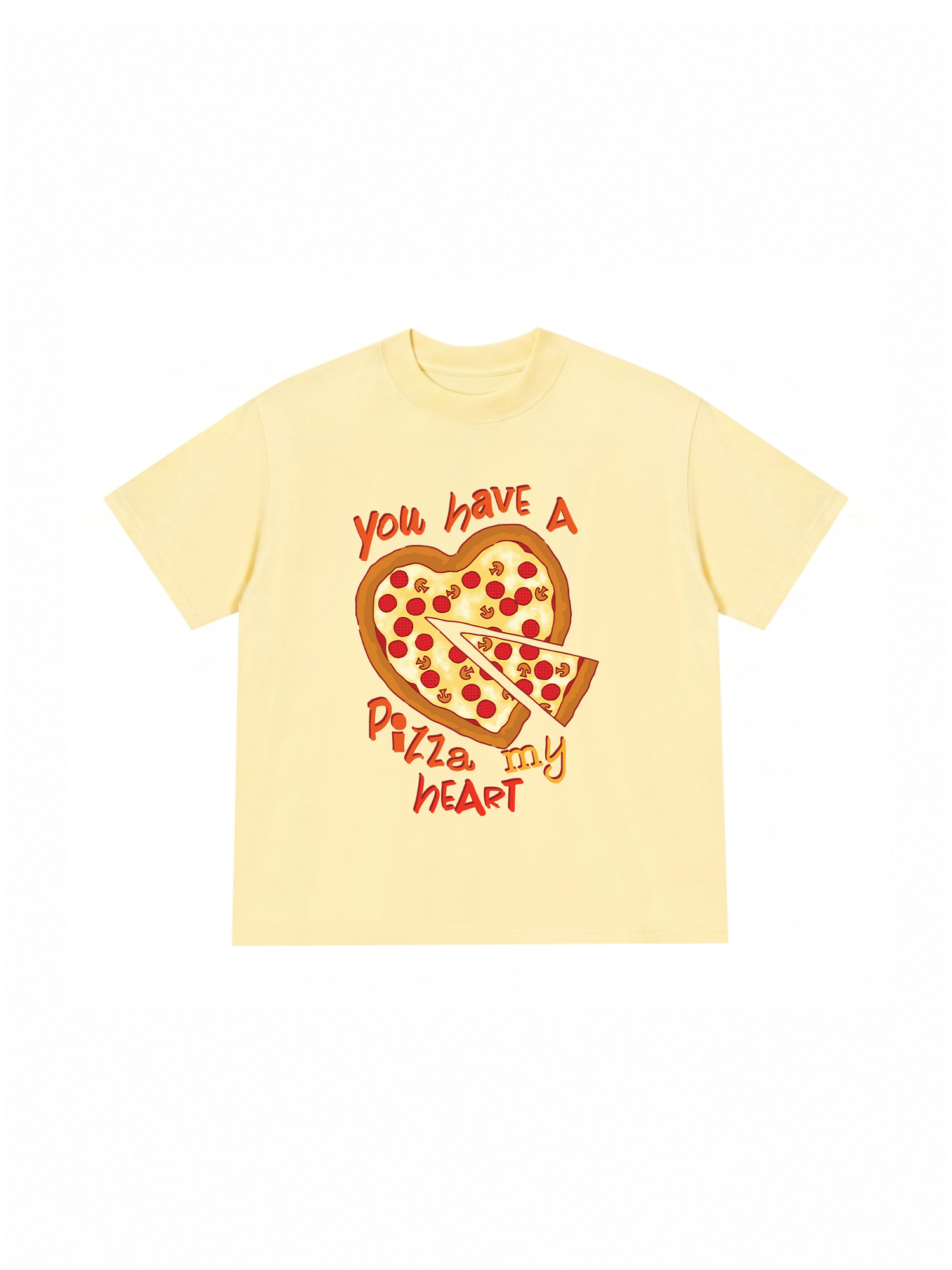 Áo Thun Relaxed Fit Yumy Mood You Have A Pizza