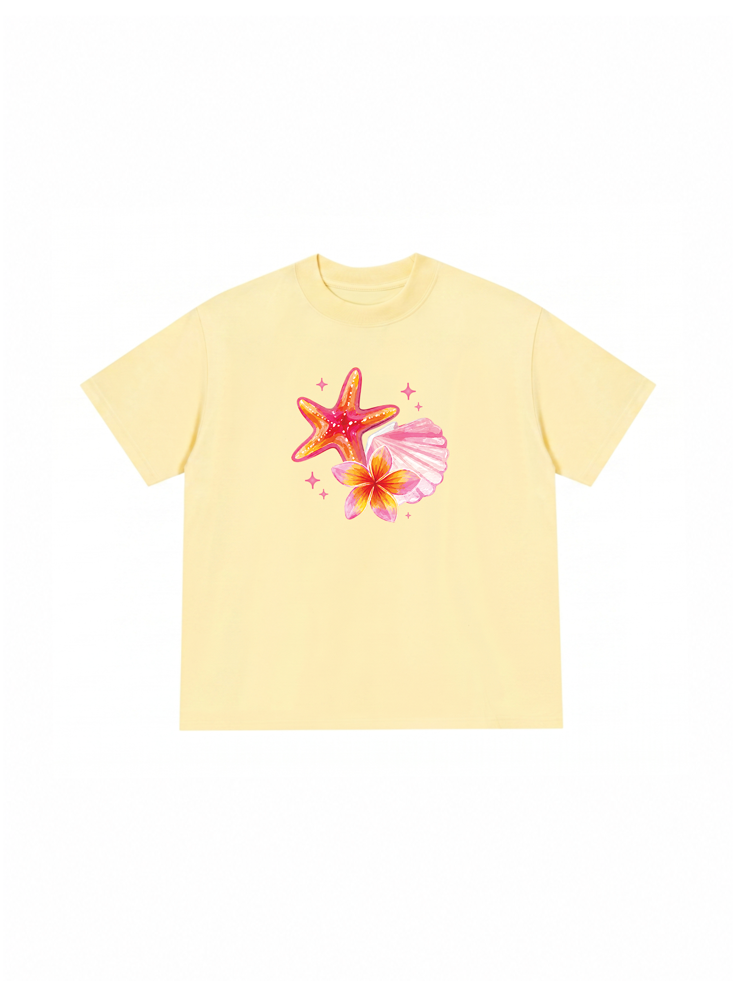 Áo Thun Relaxed Fit Tropical Ocean Bloom Party