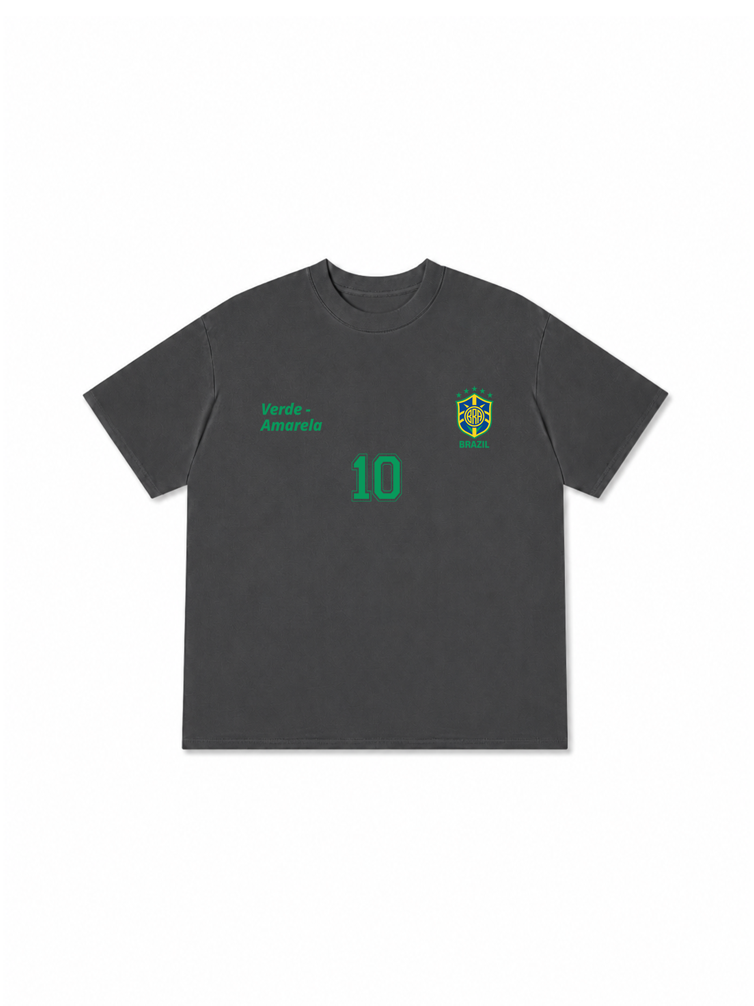 Áo Thun Relaxed Fit Verde-Amarela