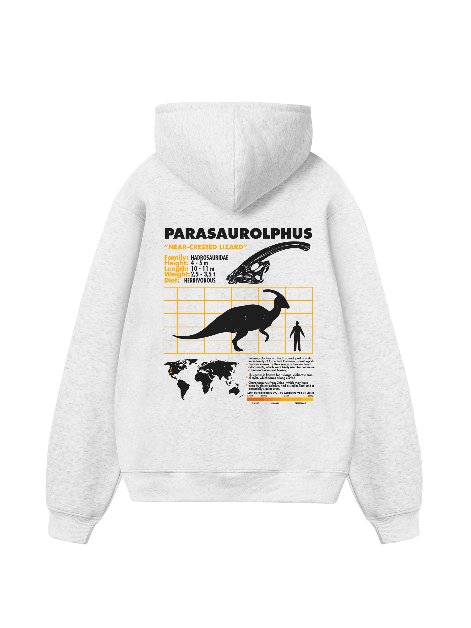 Wild Life Analysis Table Parasaurolphus Hoodie