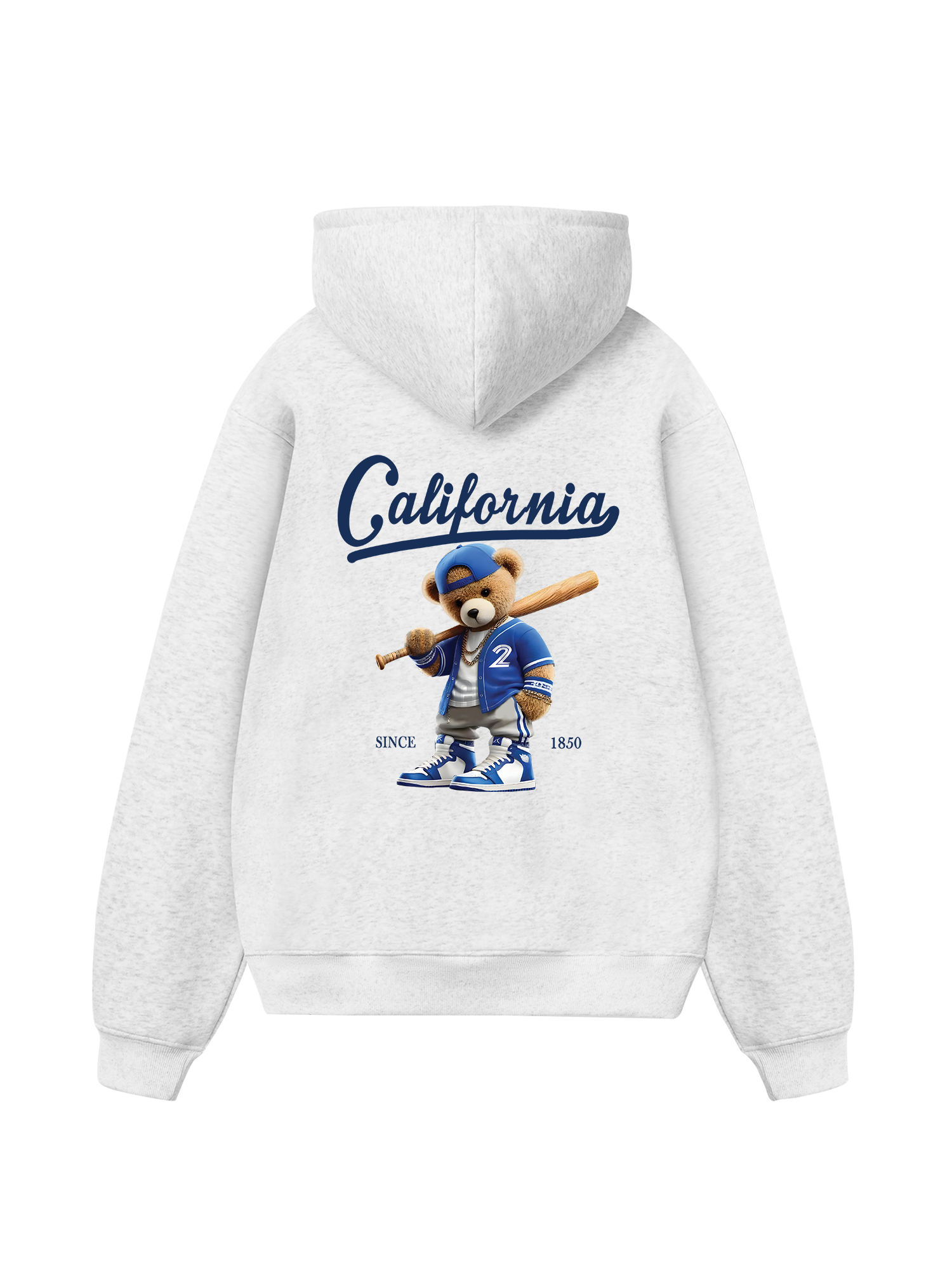 Baseball California Blue Teddy Hoodie