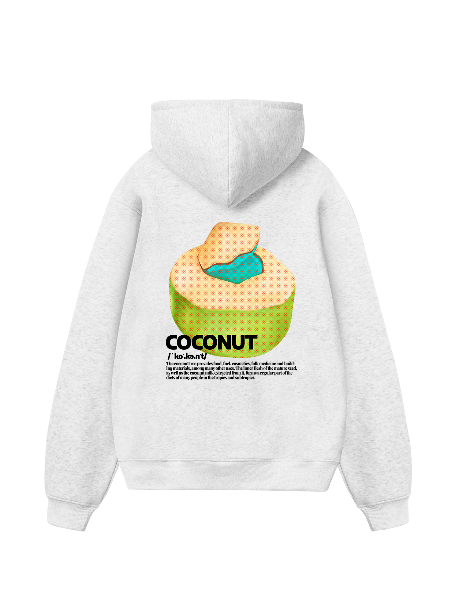 Tropical Coconut Retro Hoodie