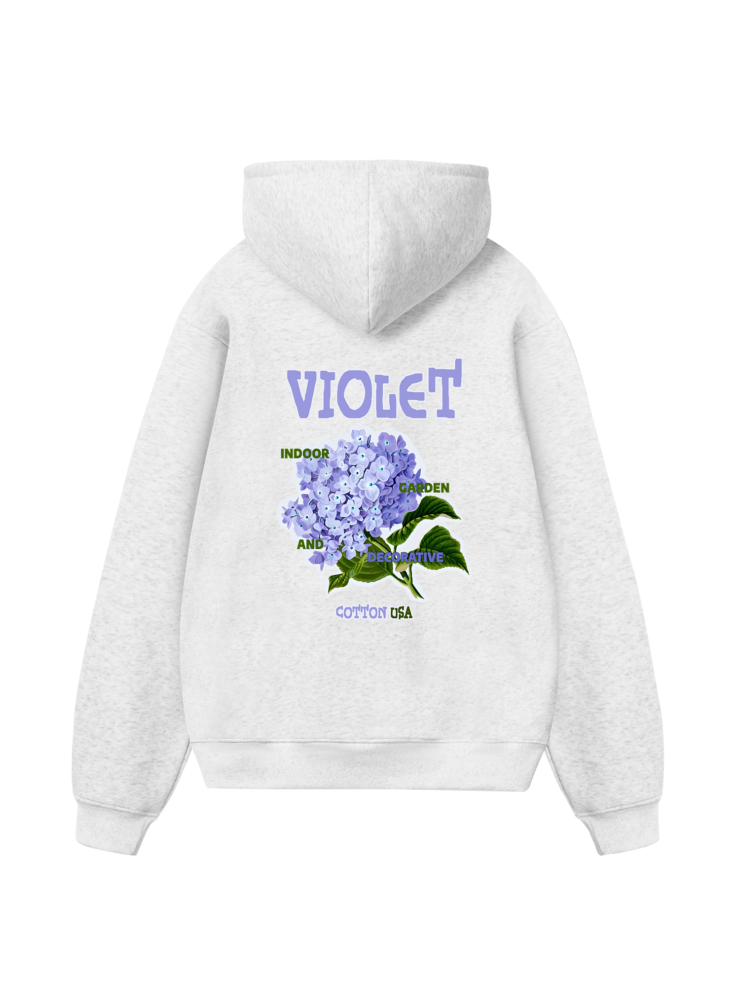 Floral Indoor Violet Hoodie