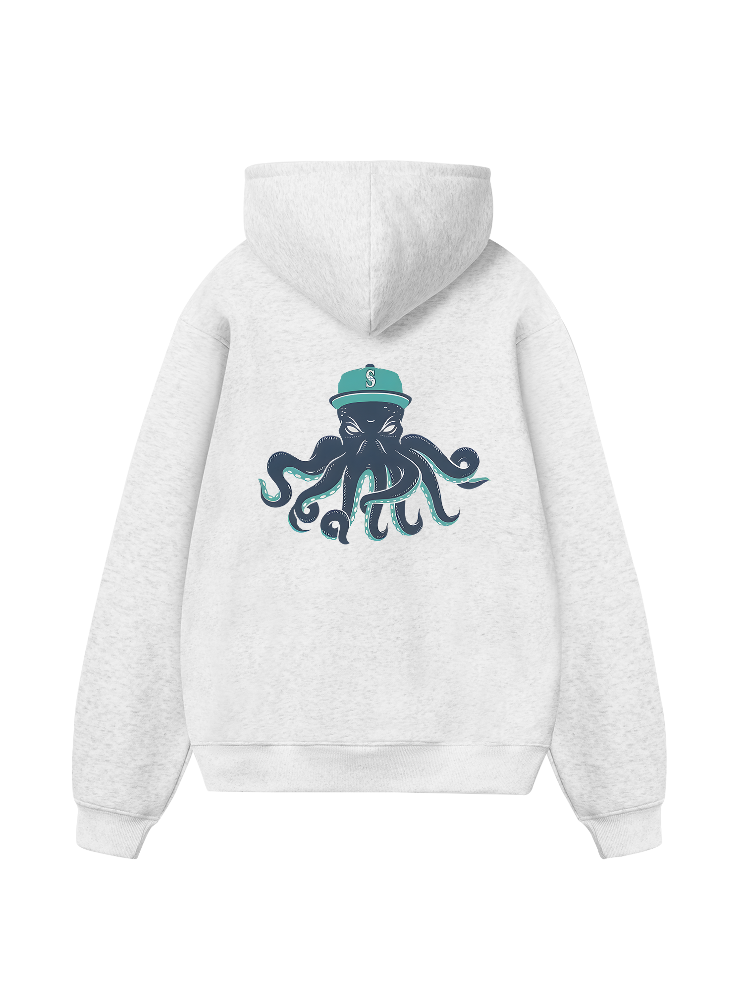 Baseball Green Octopus Hoodie