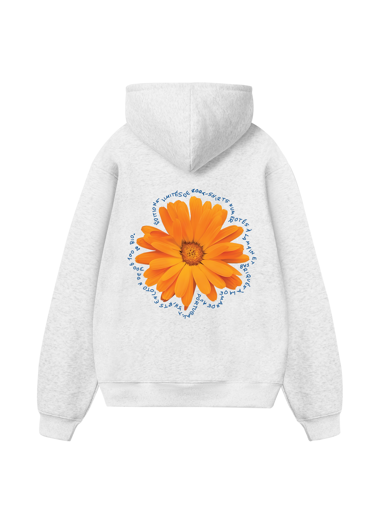 Floral Orange Flower Hoodie