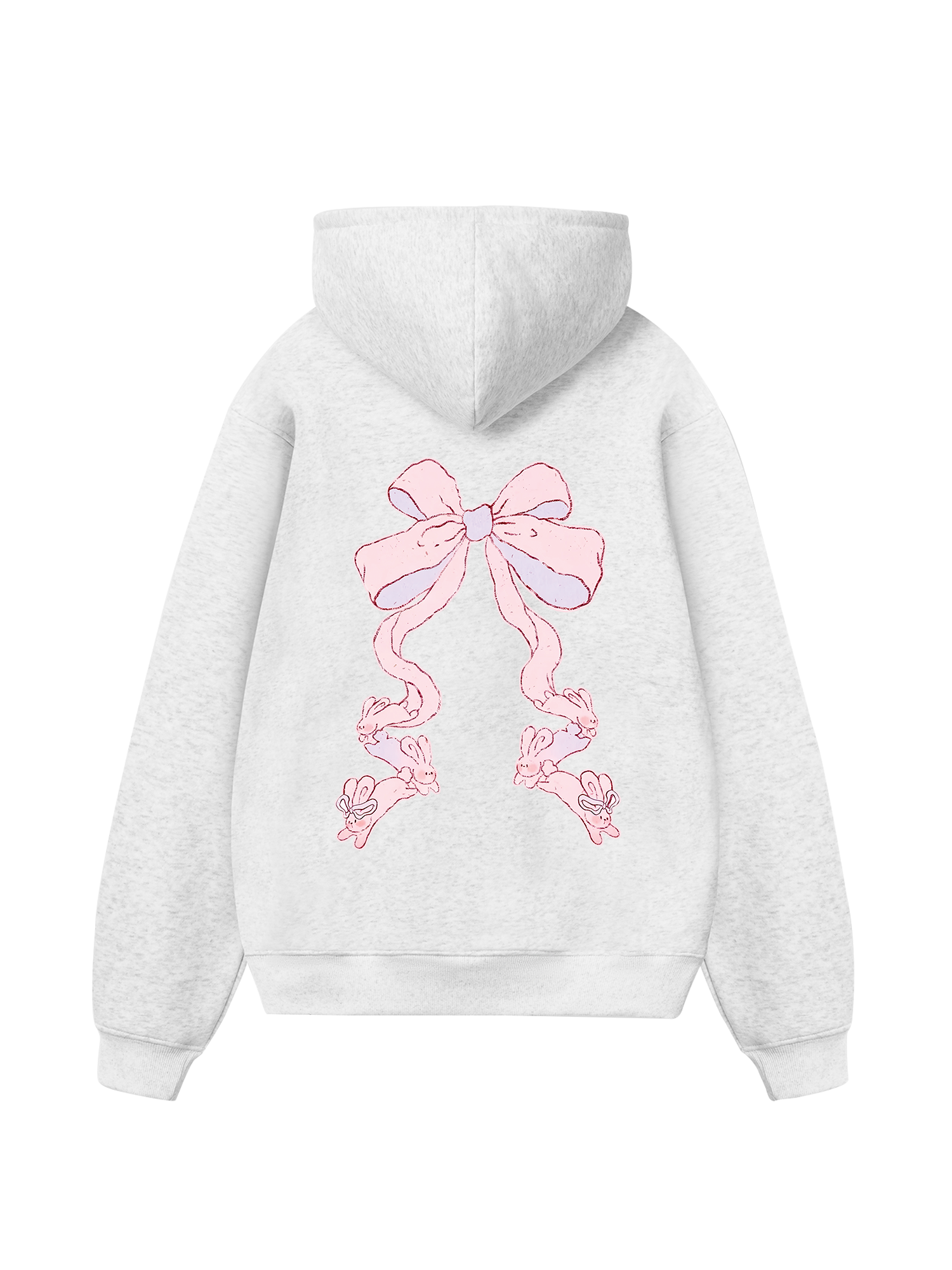 Girly Mood Rabbit Ribbon Hoodie