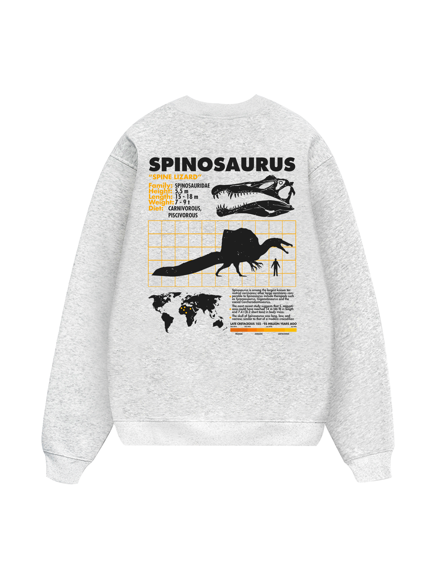 Wild Life Analysis Table Spinosaurus Sweater