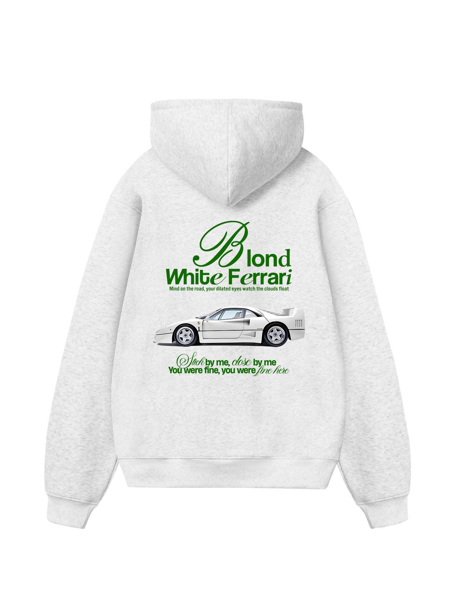 Ferrari Blond White Hoodie