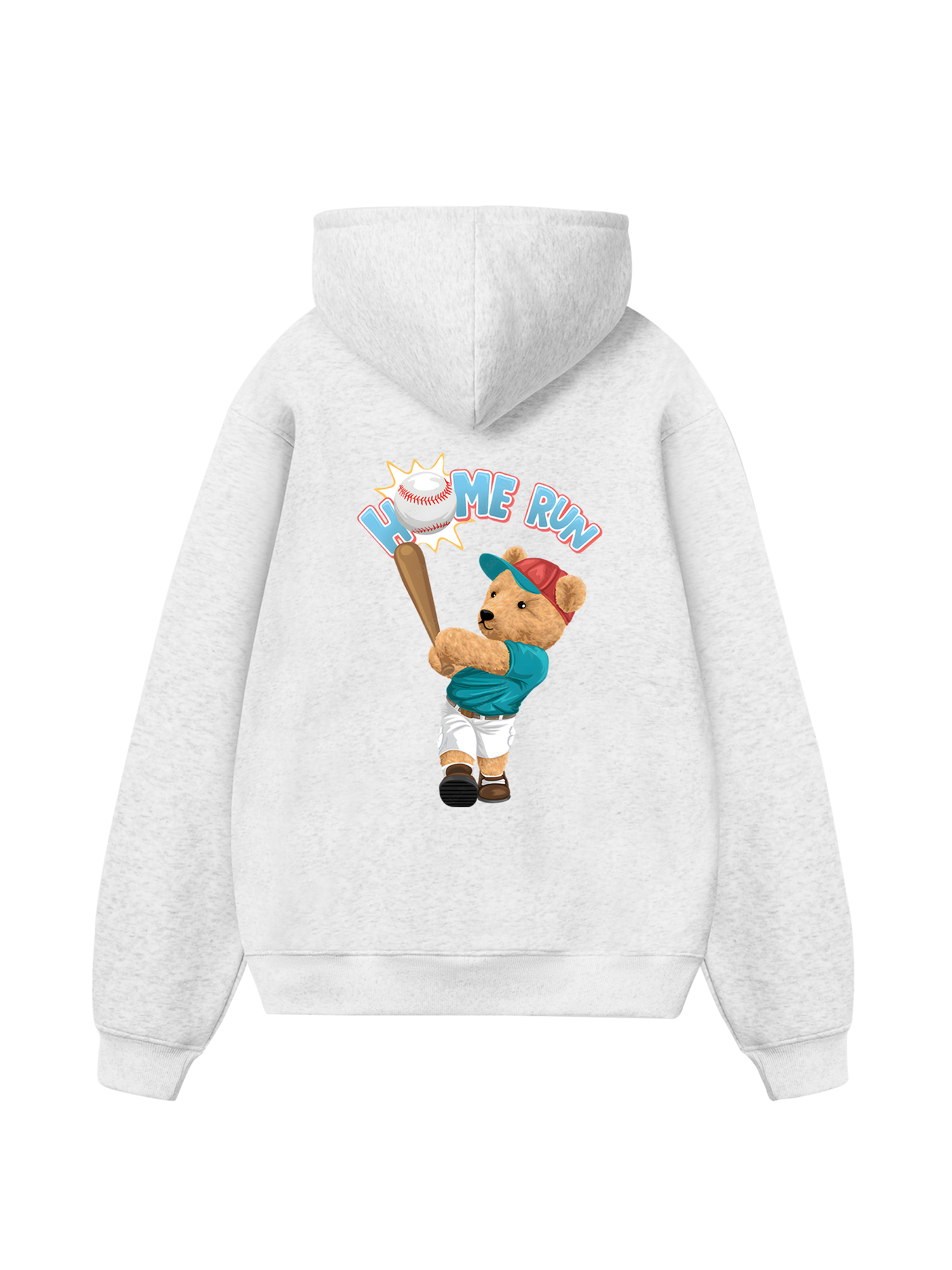 Baseball Home Run Teddy Bear Hoodie