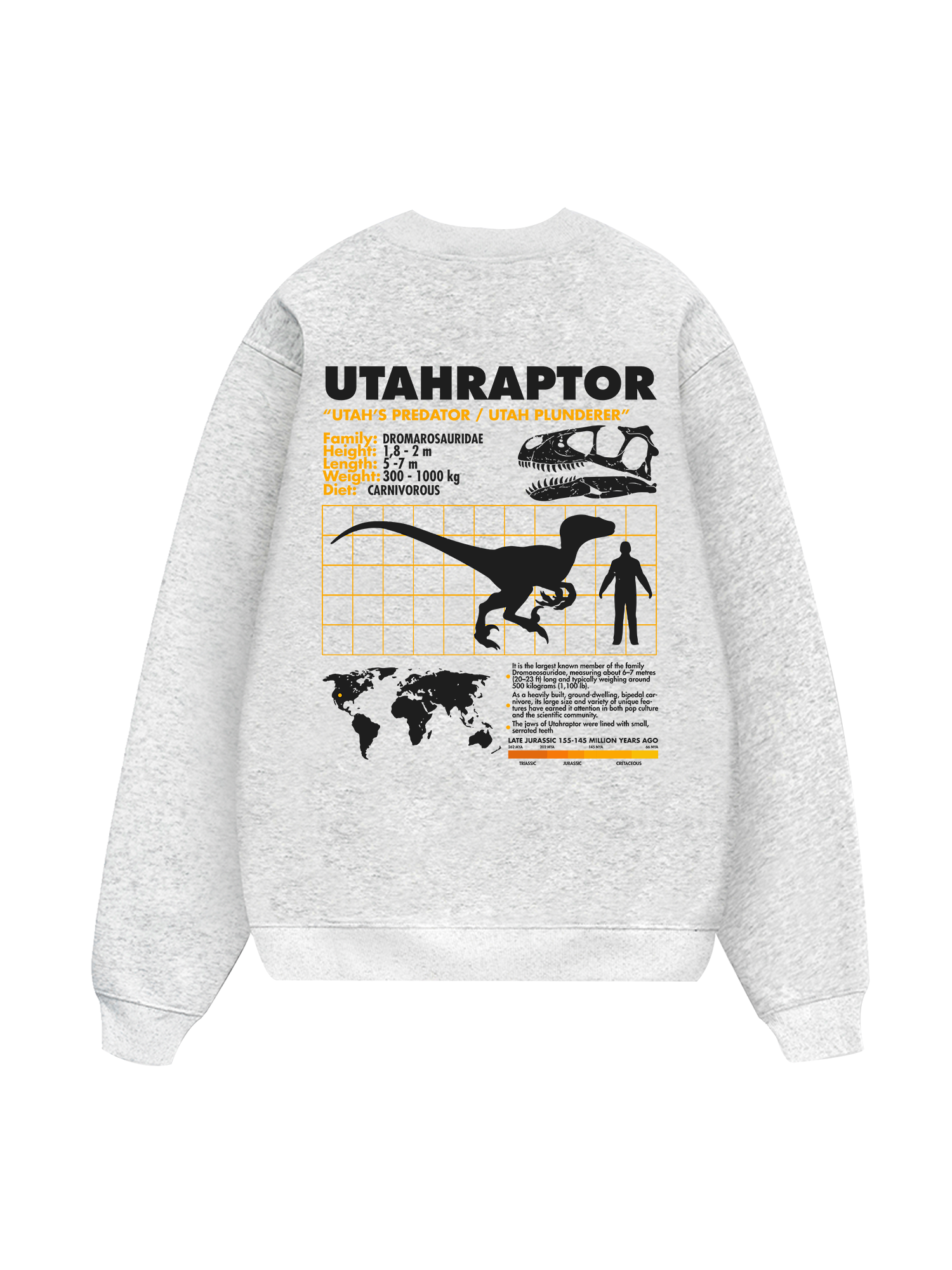 Wild Life Analysis Table Utahraptor Sweater