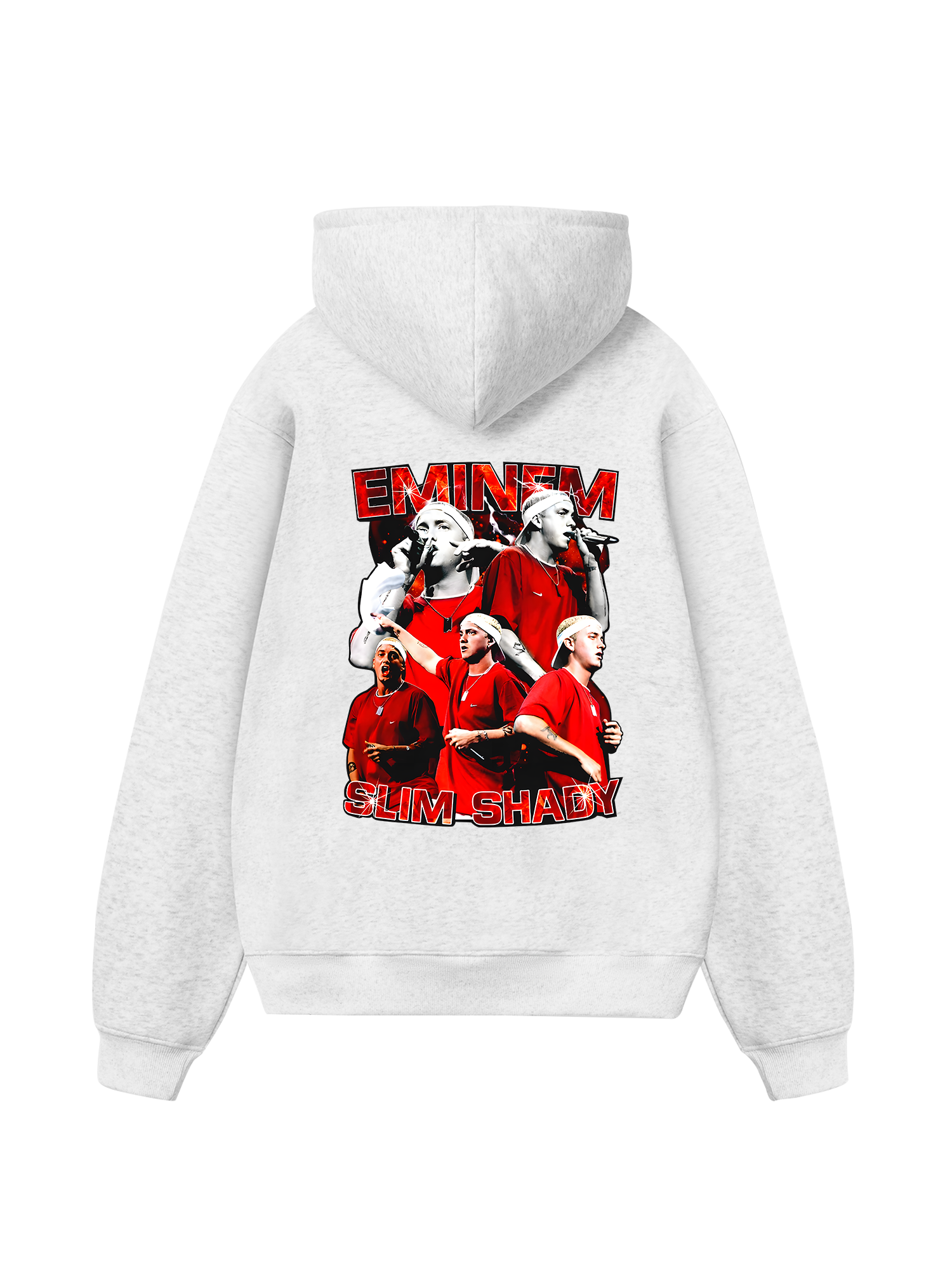 Rapper Eminem Red Flames Hoodie