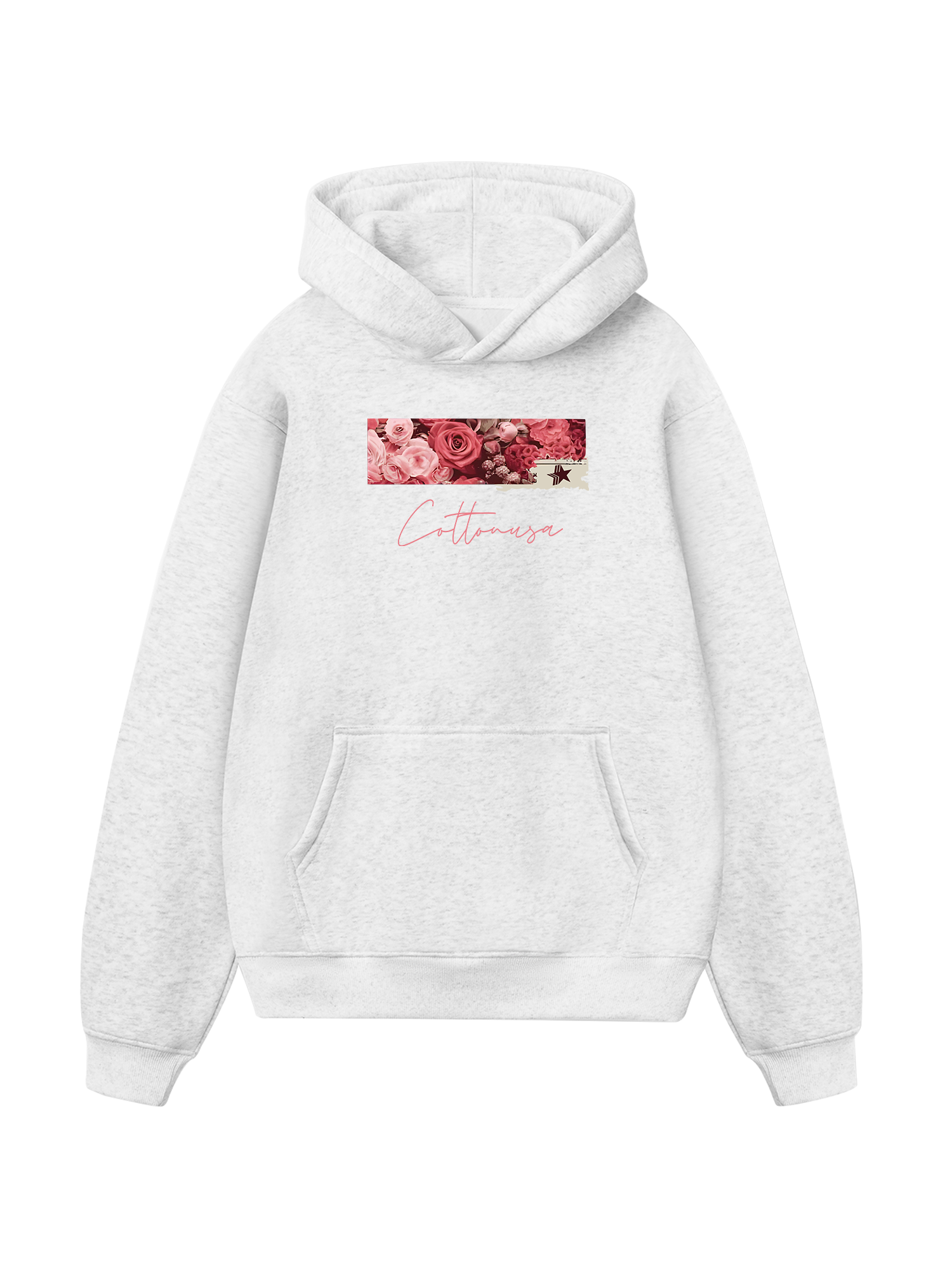 Trending Floral Cotton Usa Hoodie