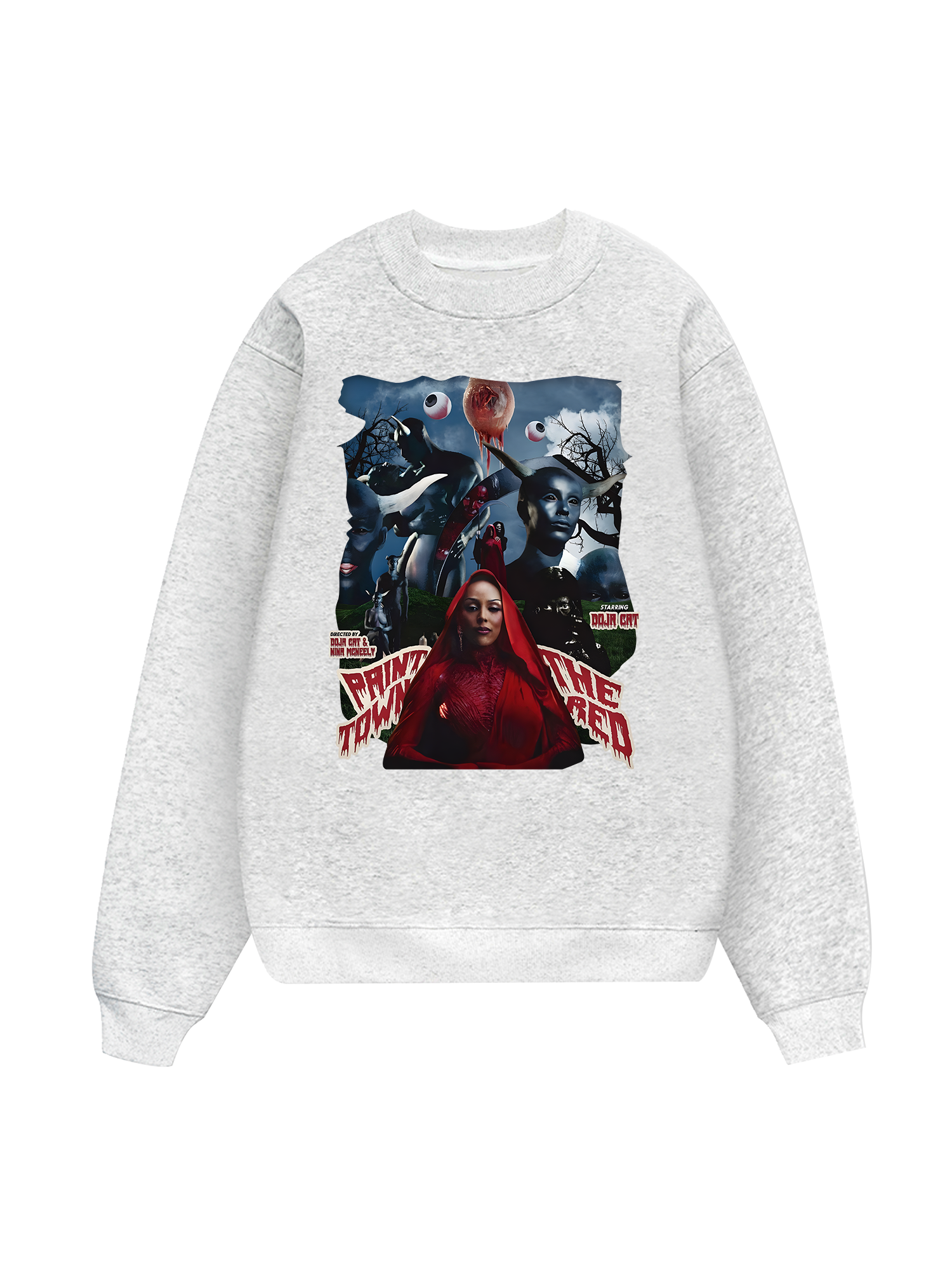 Rapper Doja Cat Red Town Sweater