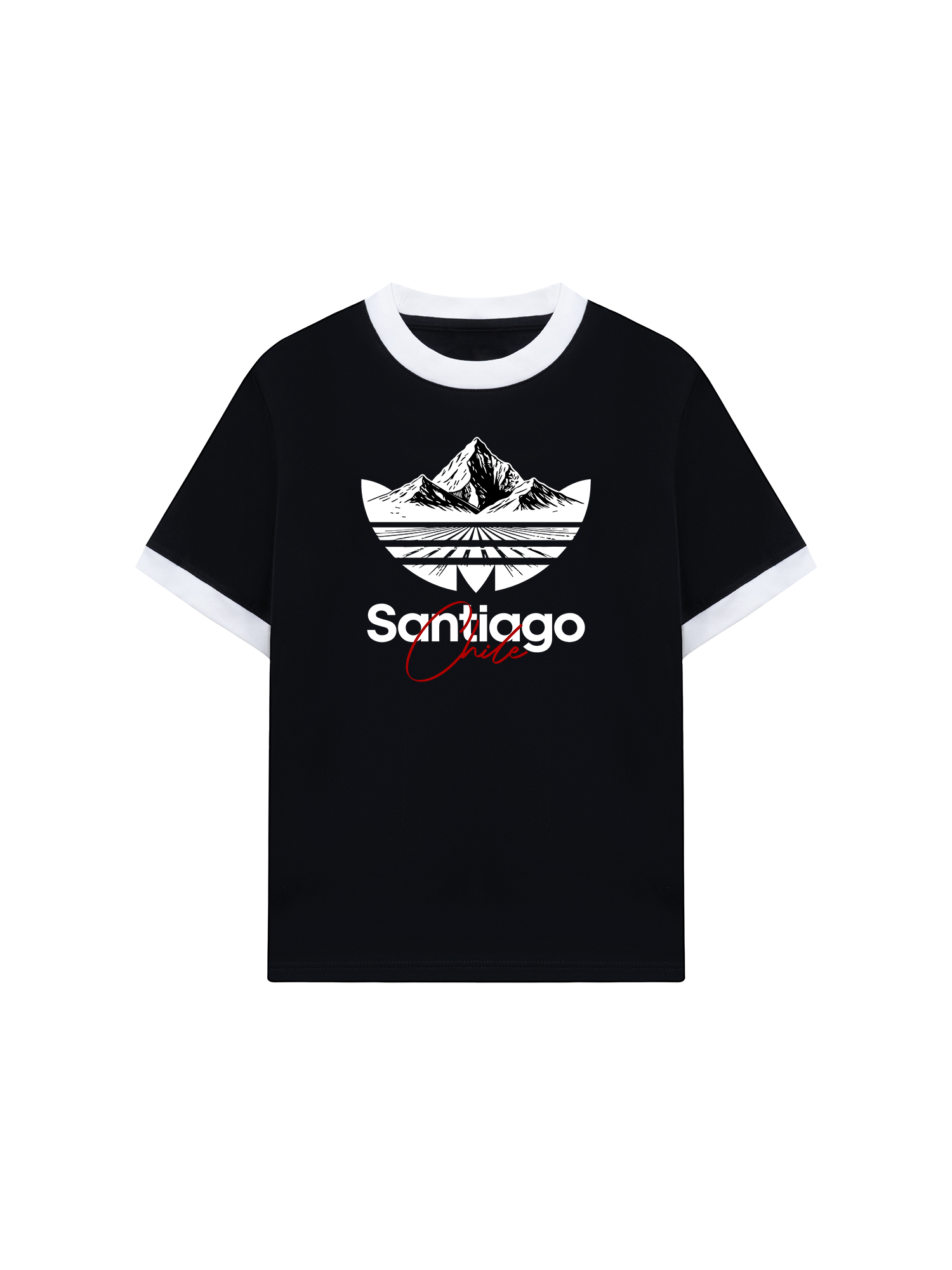 Áo Thun Ringer Relaxed Fit City Santiago