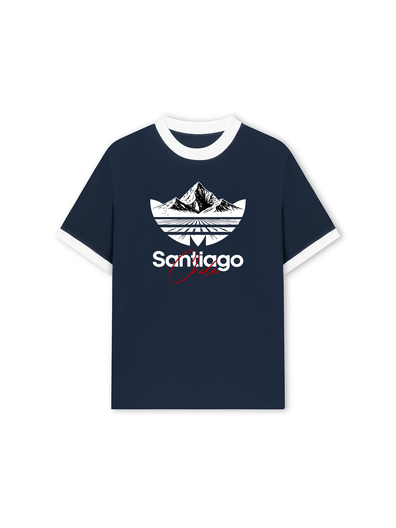 Áo Thun Ringer Relaxed Fit City Santiago