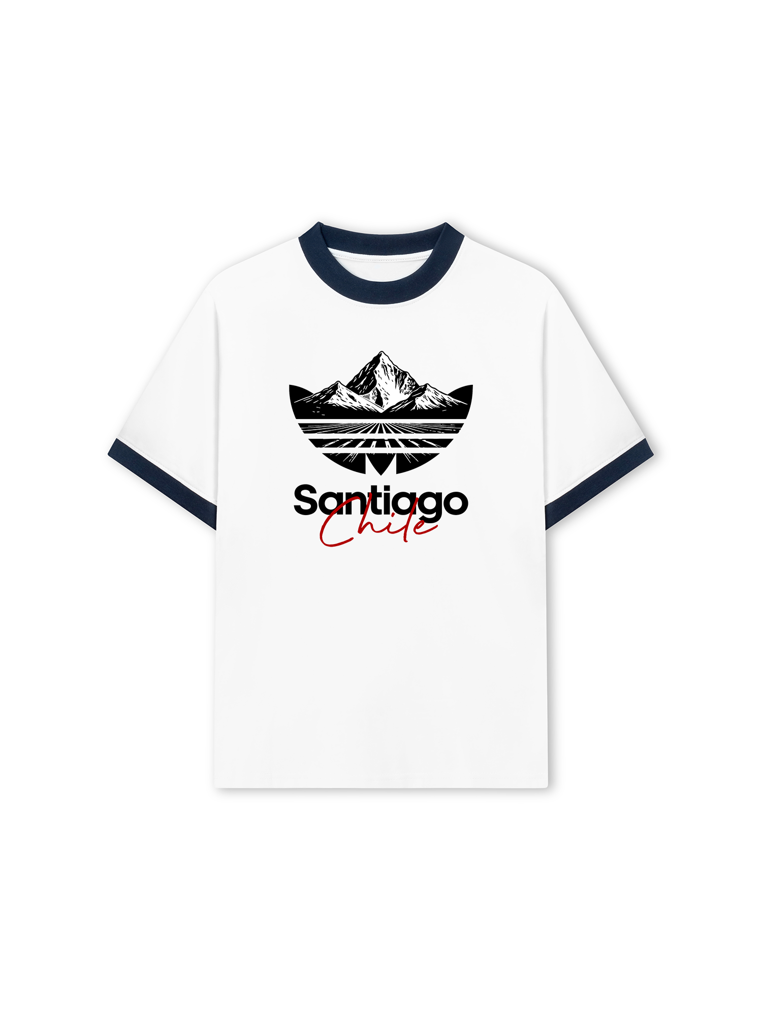 Áo Thun Ringer Relaxed Fit City Santiago