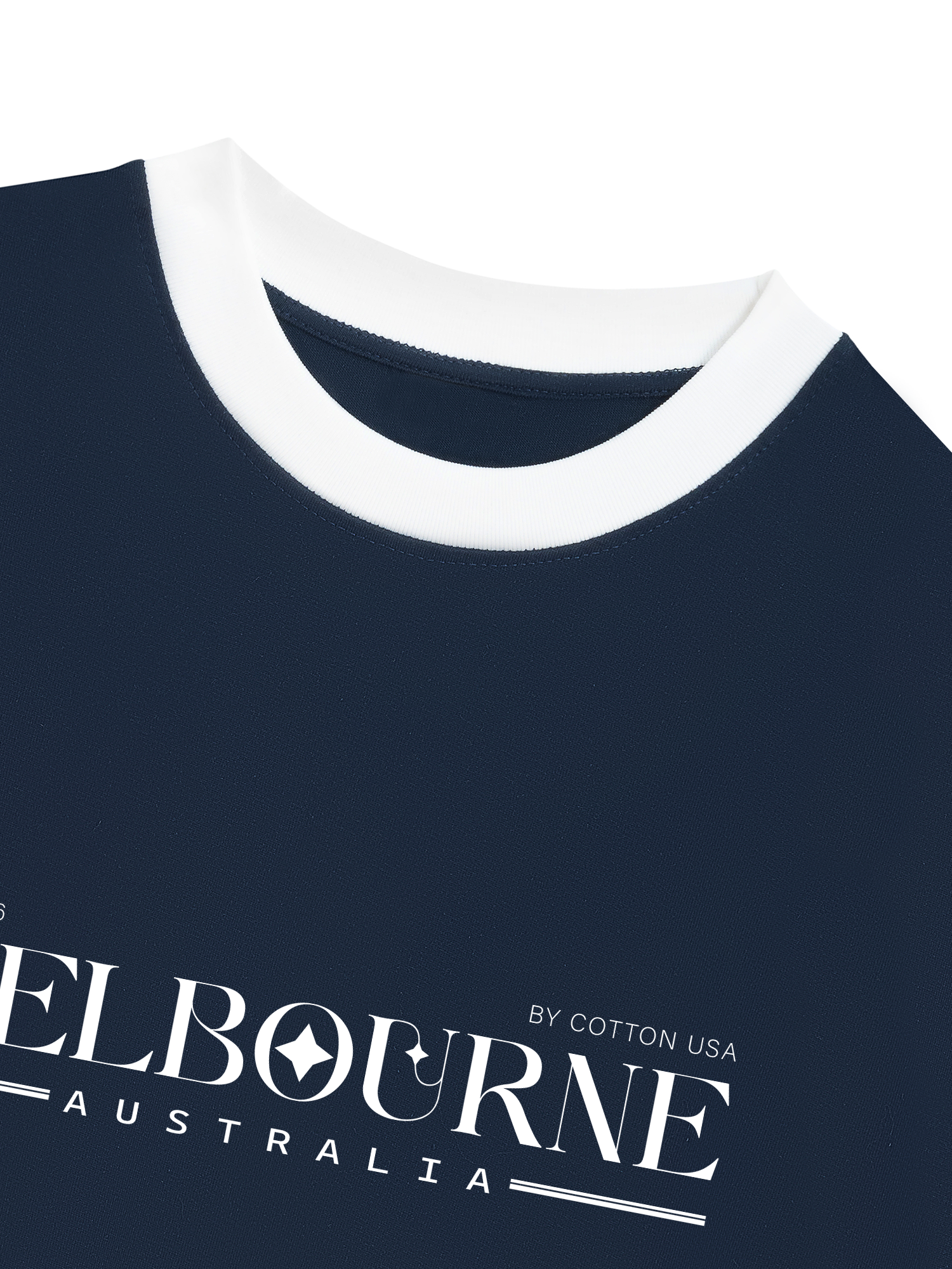 Áo Thun Ringer Relaxed Fit City Merbourne Australia