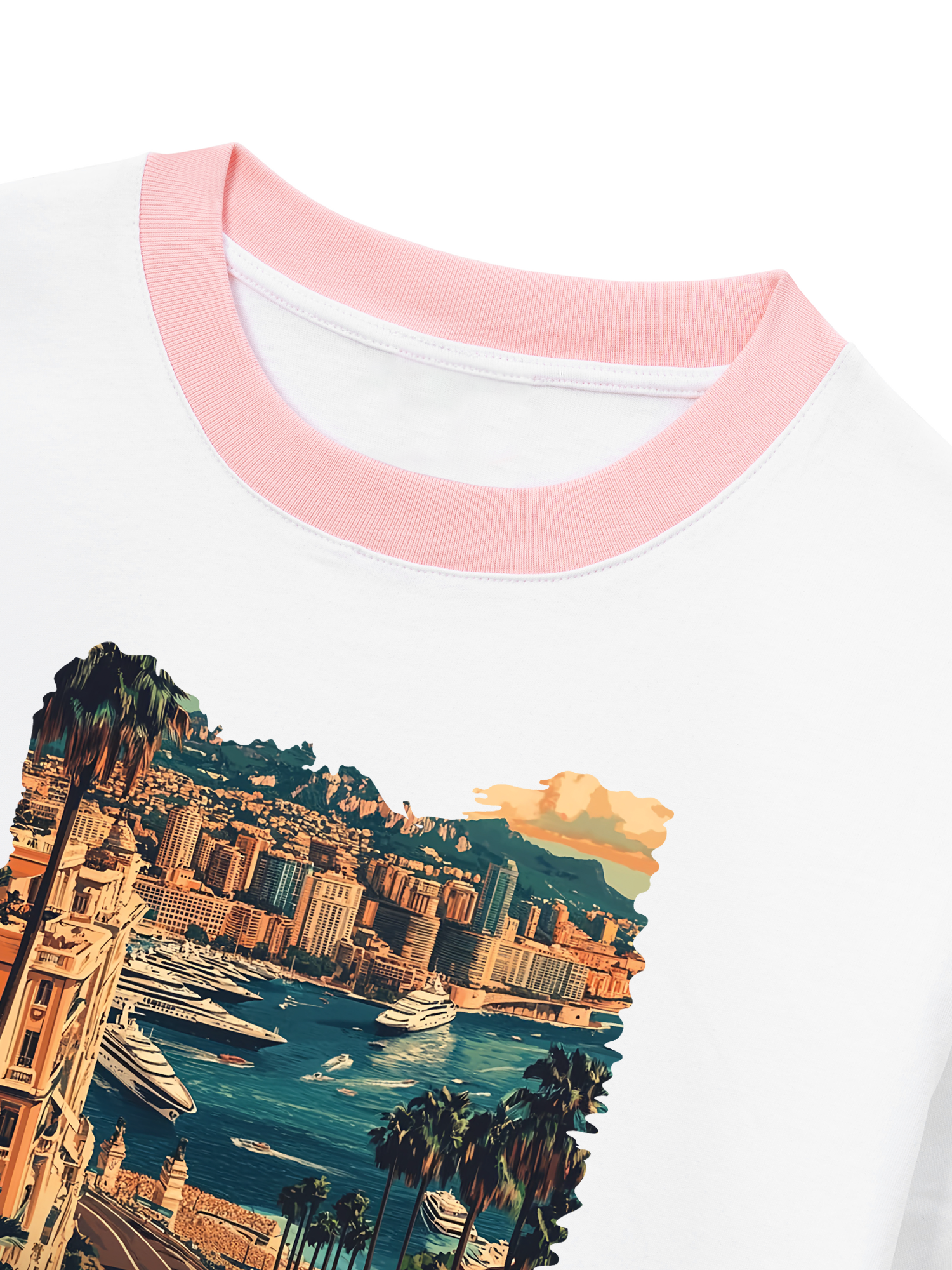 Áo Thun Ringer Relaxed Fit City Monaco