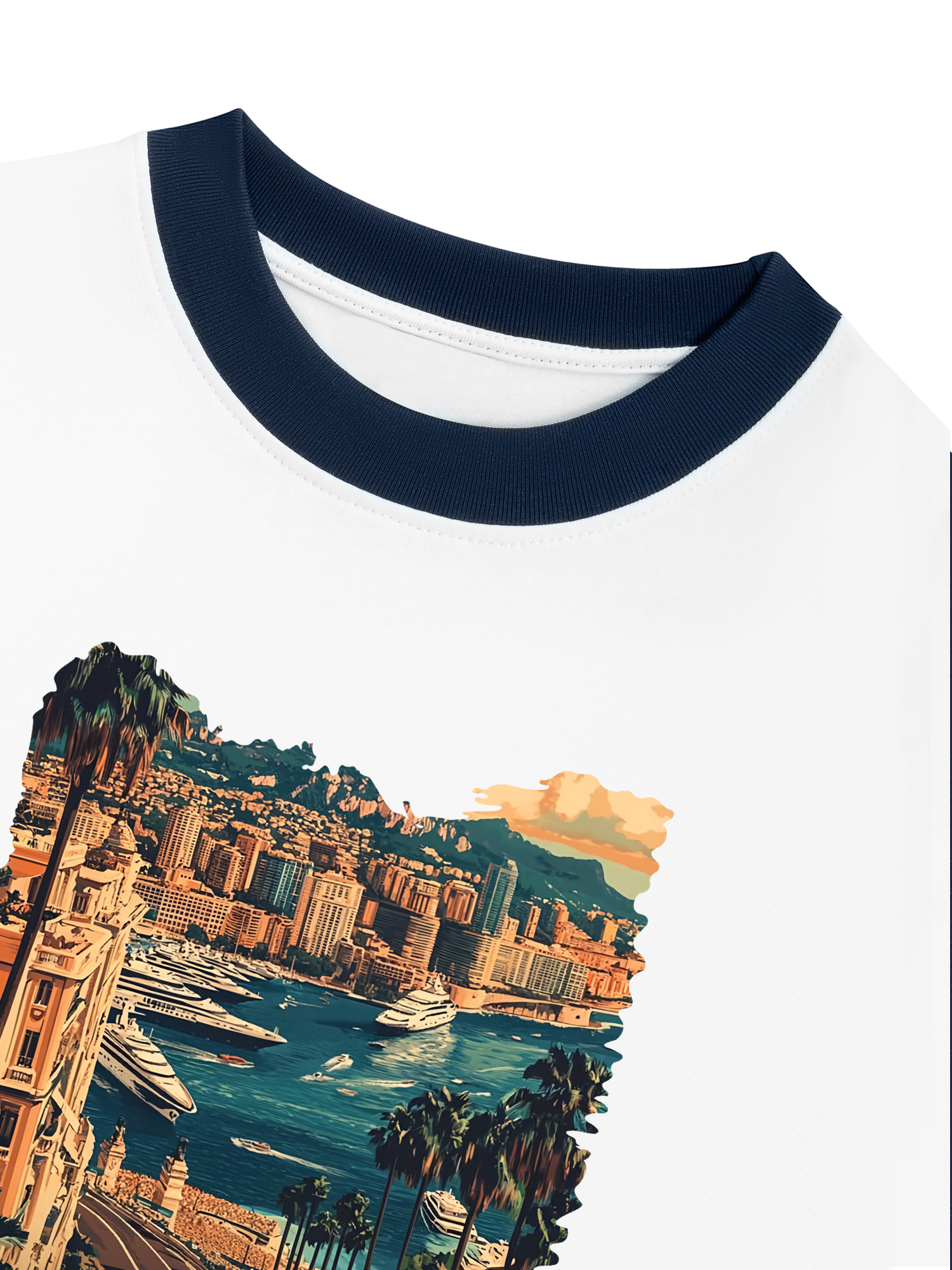 Áo Thun Ringer Relaxed Fit City Monaco