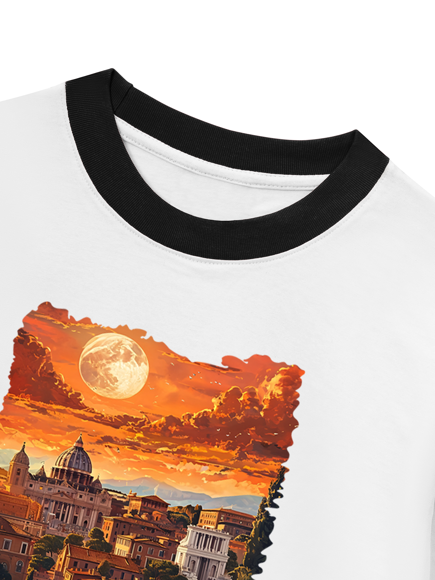 Áo Thun Ringer Relaxed Fit City Rome