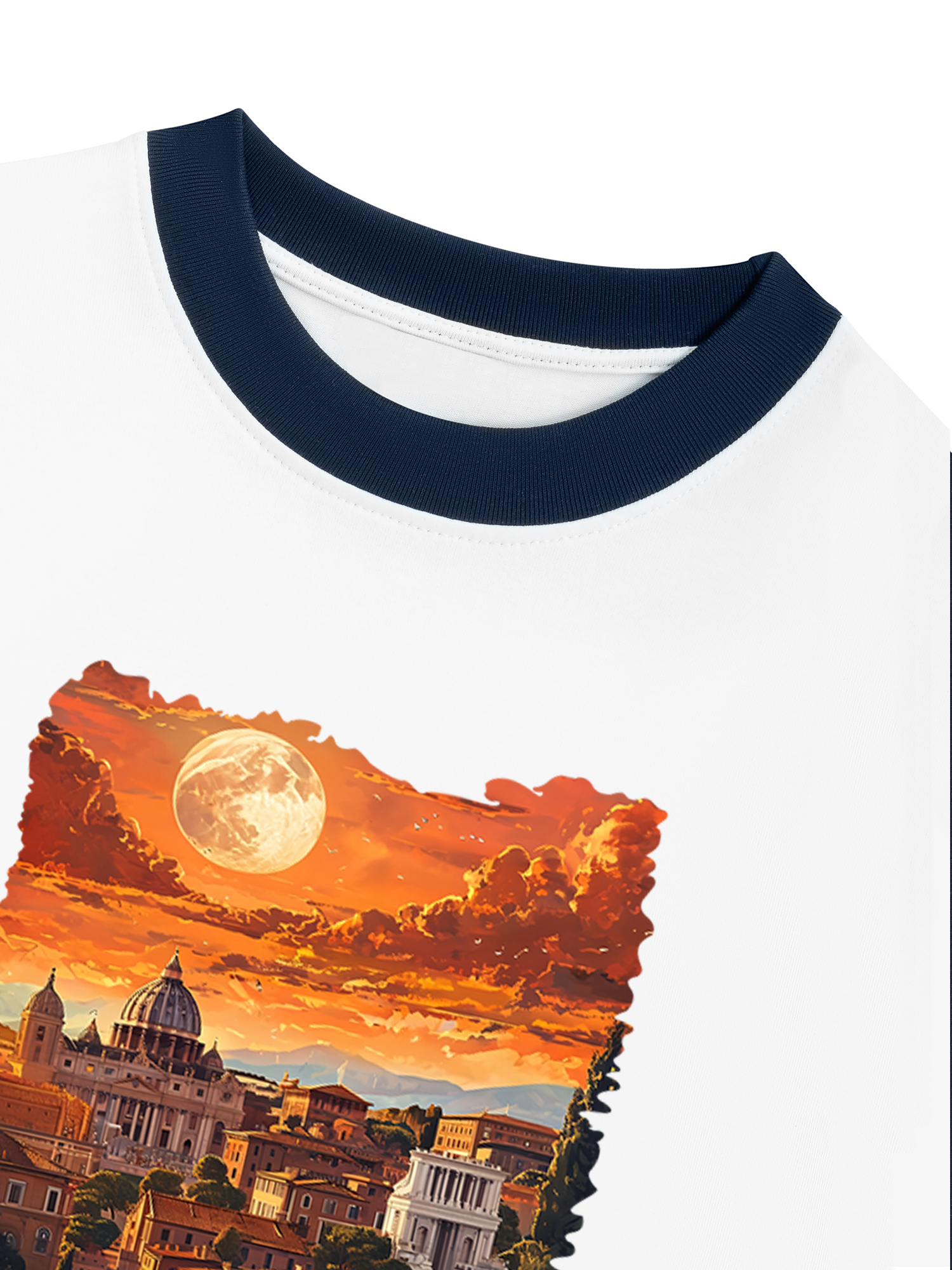 Áo Thun Ringer Relaxed Fit City Rome