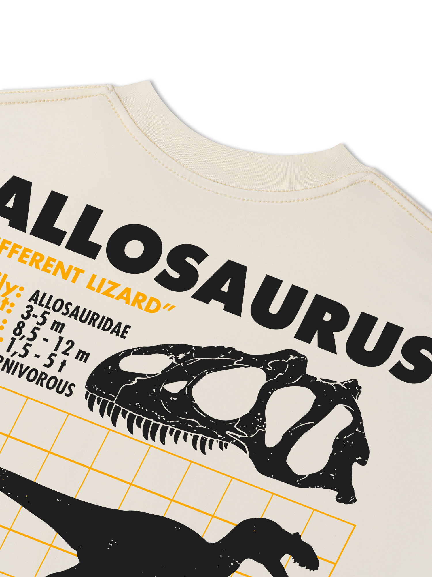 Áo Thun Relaxed Fit Wild Life Analysis Table Allosaurus