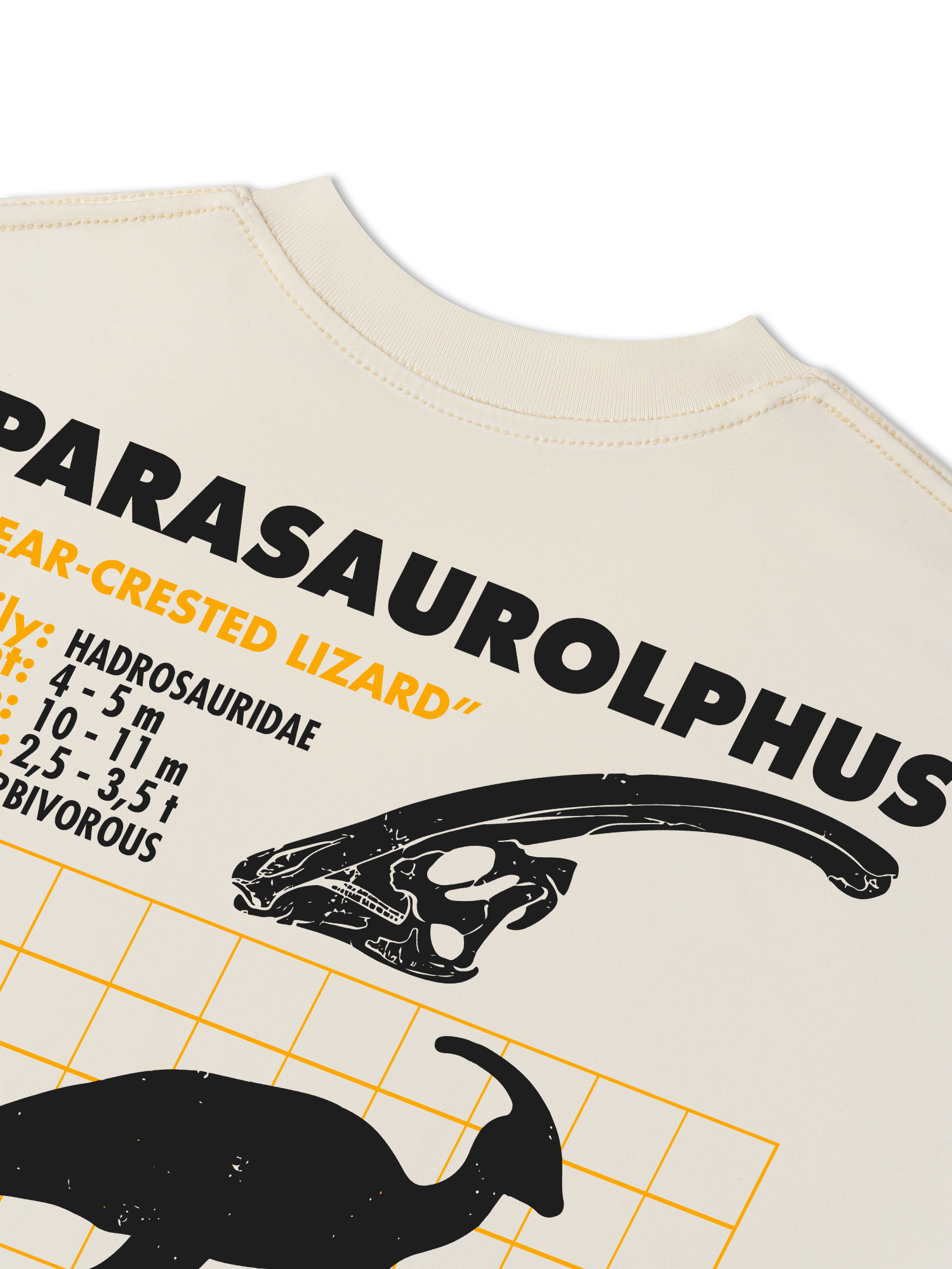 Áo Thun Relaxed Fit Wild Life Analysis Table Parasaurolphus