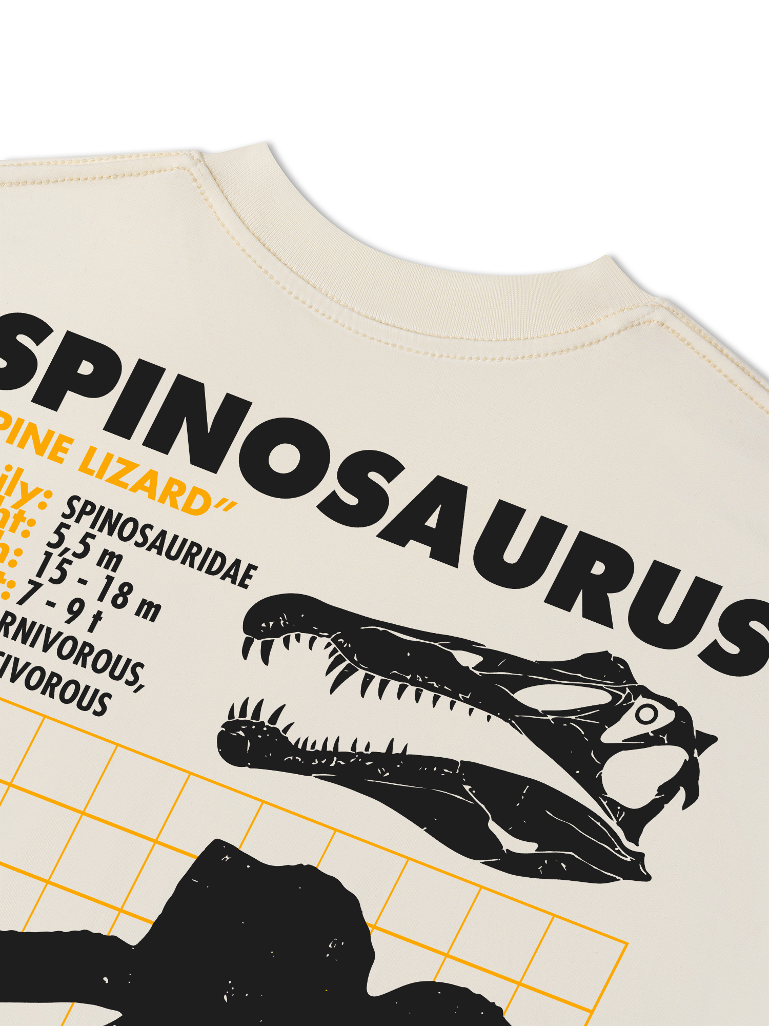 Áo Thun Relaxed Fit Wild Life Analysis Table Spinosaurus