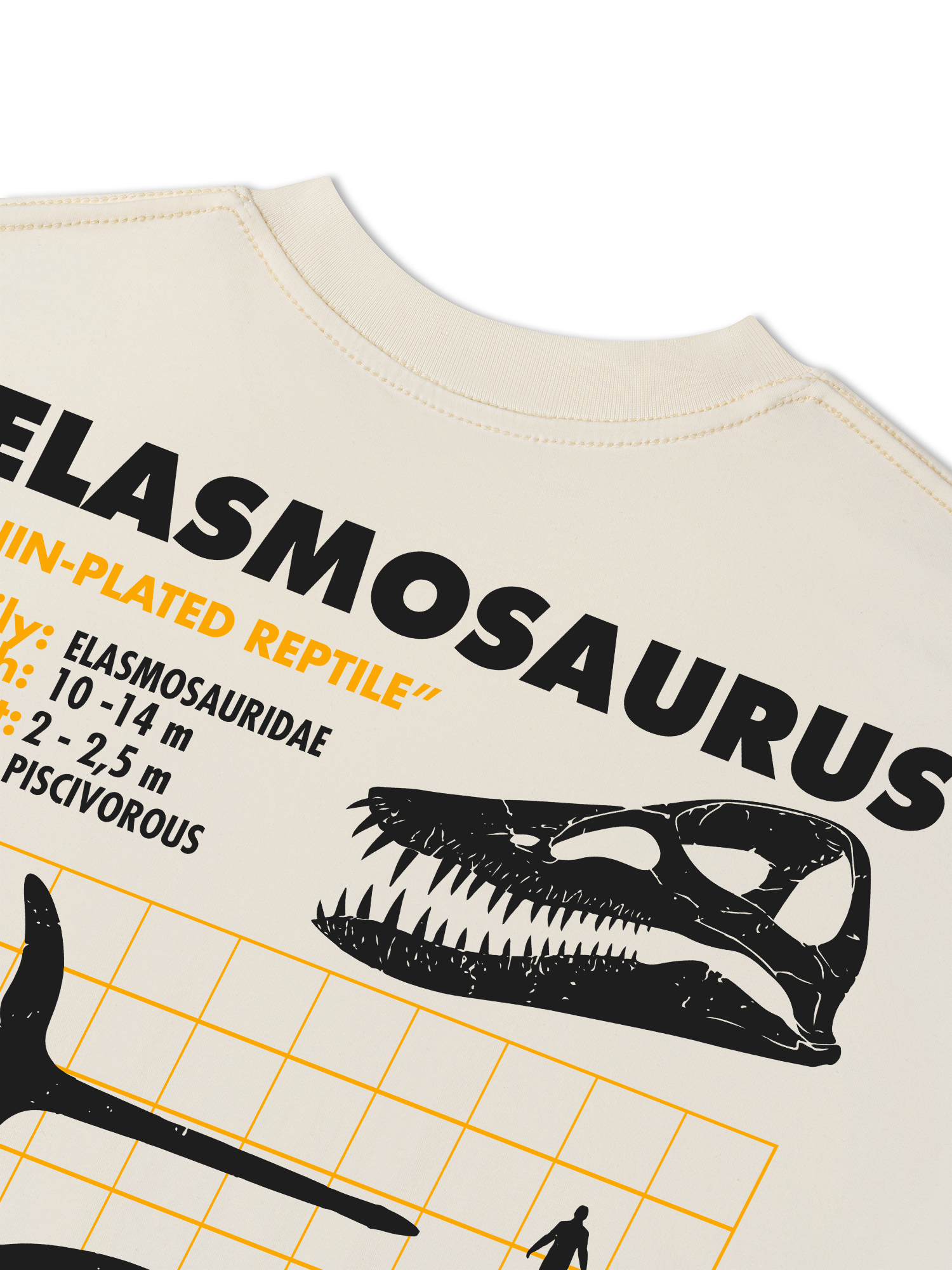 Áo Thun Relaxed Fit Wild Life Analysis Table Elasmosaurus