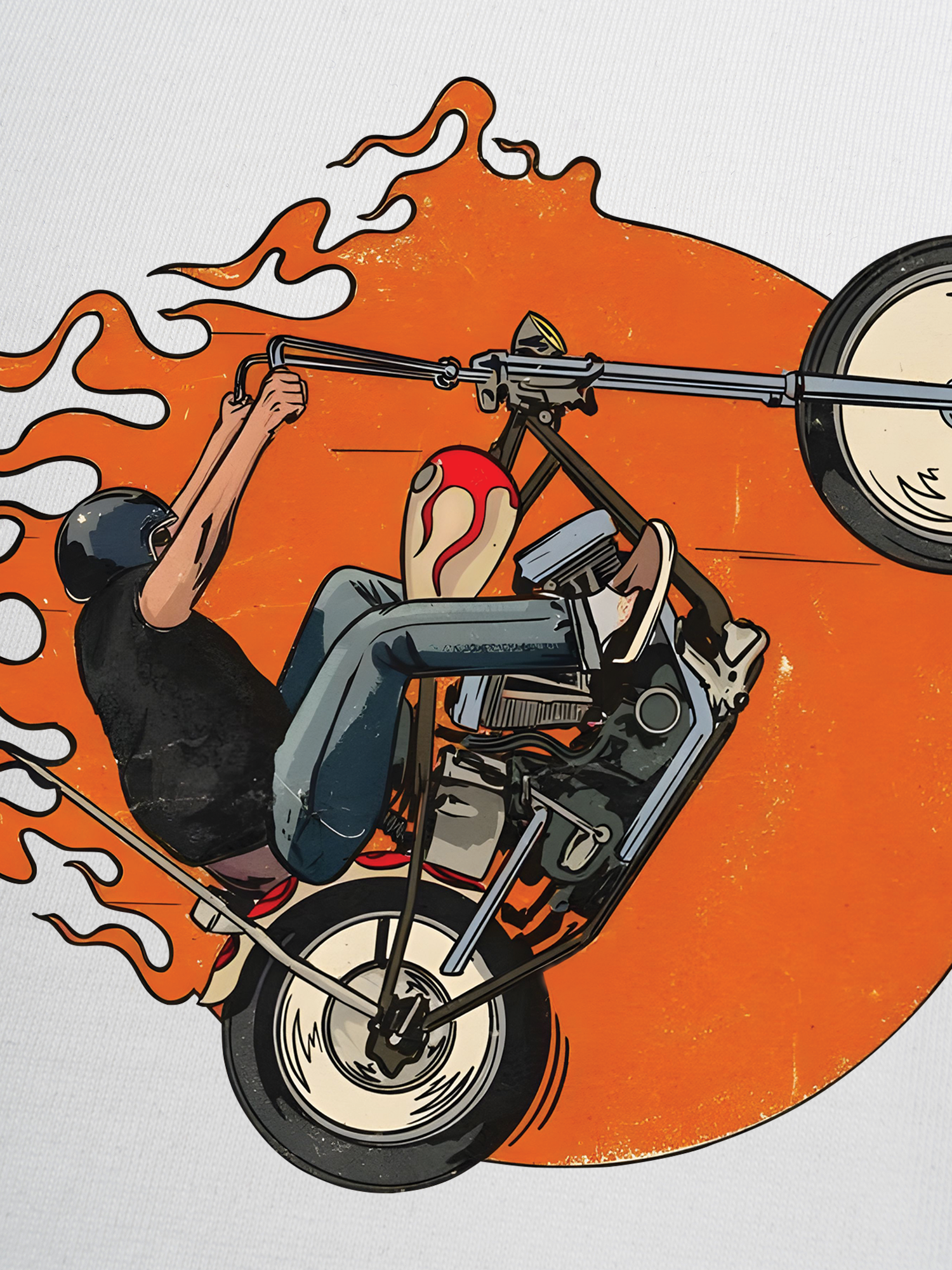 Áo Thun Ringer Relaxed Fit Born To Ride