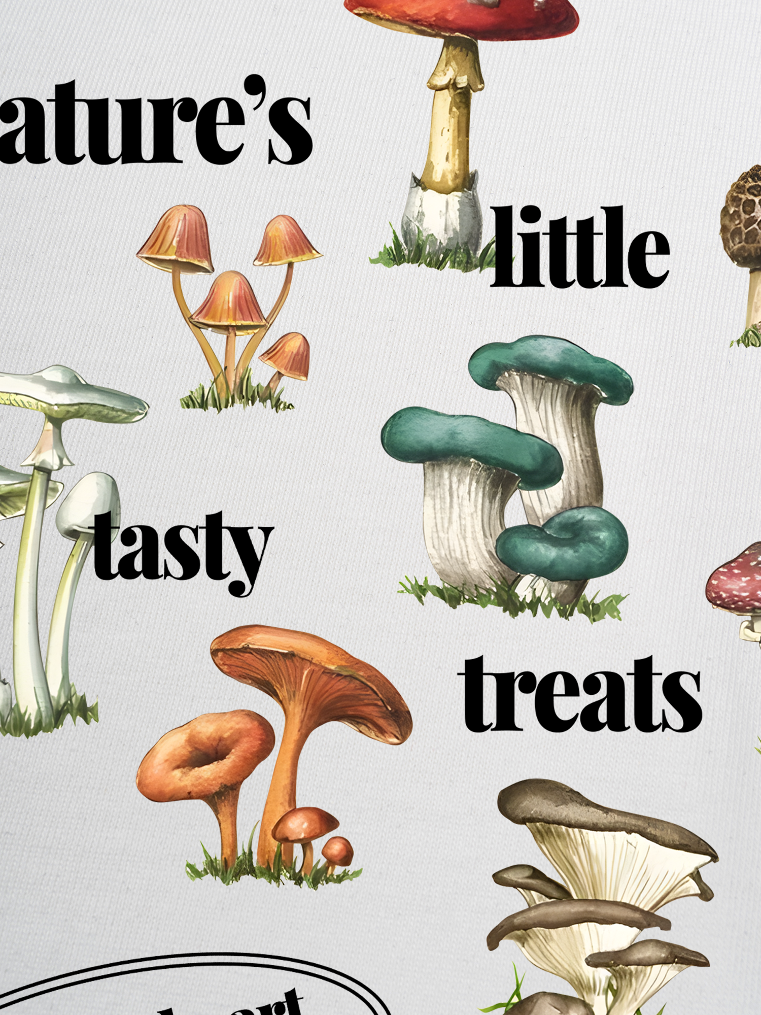 Áo Thun Ringer Relaxed Fit Tropical Mushroom Fungi