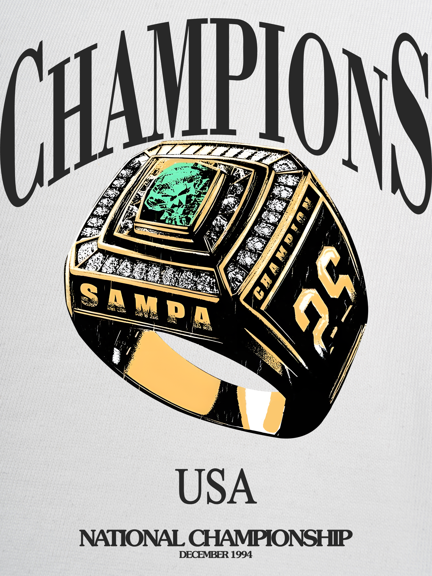 Áo Thun Ringer Relaxed Fit Champions National